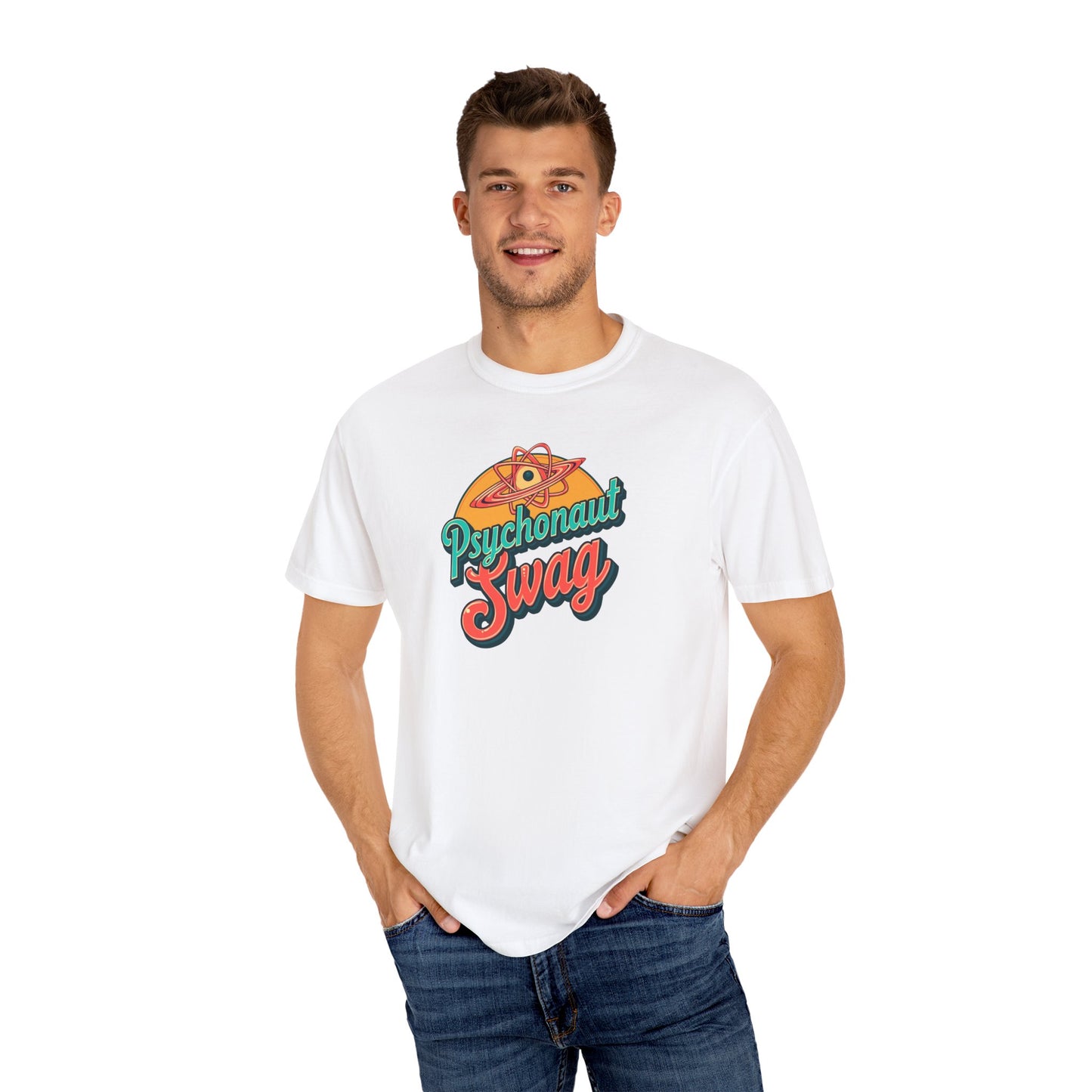 Psychonaut Swag, Atom tee shirt, Psychedelic T-Shirt | Retro Psychonaut Swag Tee | Unique Gift for Festival Lovers, Casual Wear, Art Enthusiasts, Unisex Apparel - Psychonaut Swag