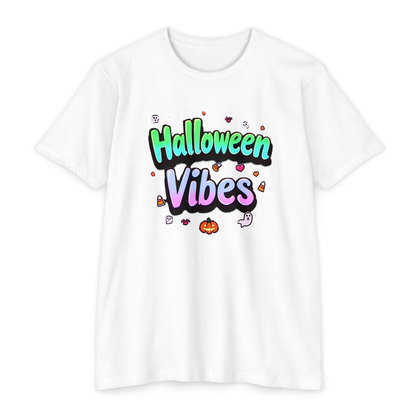 Halloween Vibes tee, Unisex T-Shirt, Spooky Graphic Tee, Fall Fashion, Halloween Costume, Casual Wear, Trick or Treat Shirt