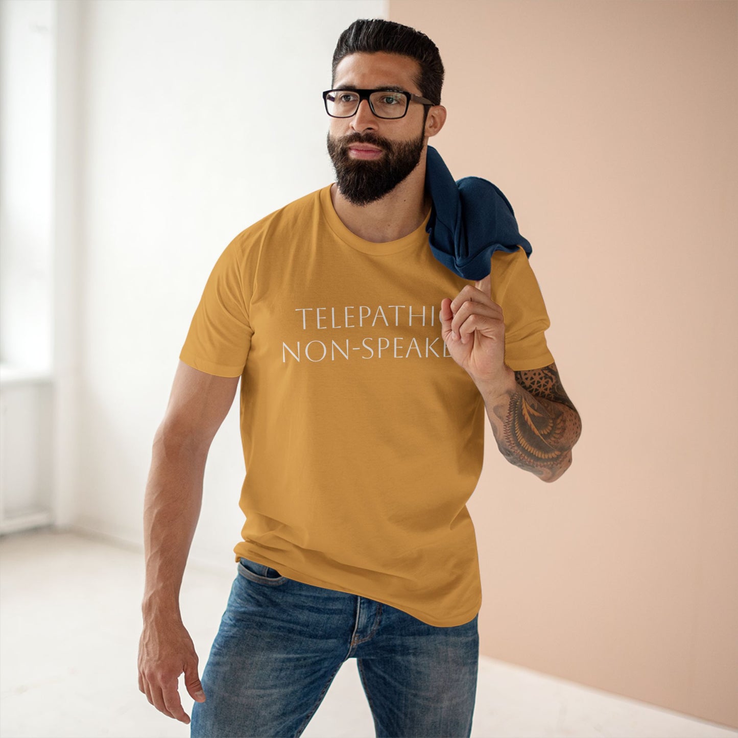 Telepathic Non-Speaker, Adult Staple Tee - Psychonaut Swag