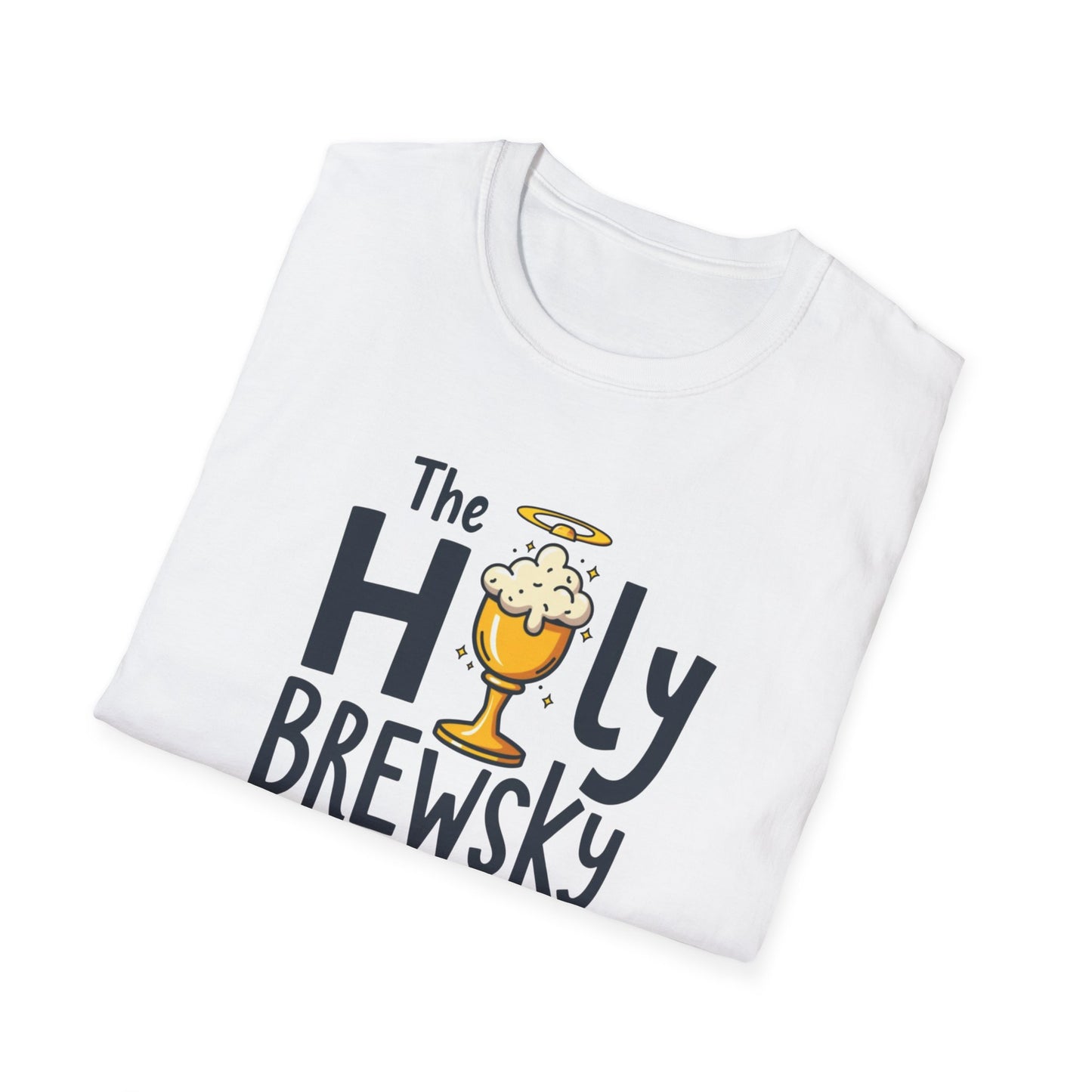 Holy Brewski Unisex T-Shirt, Funny Beer Tee, Gift for Beer Lovers, Party Shirt, Casual Wear, Birthday Gift - Psychonaut Swag
