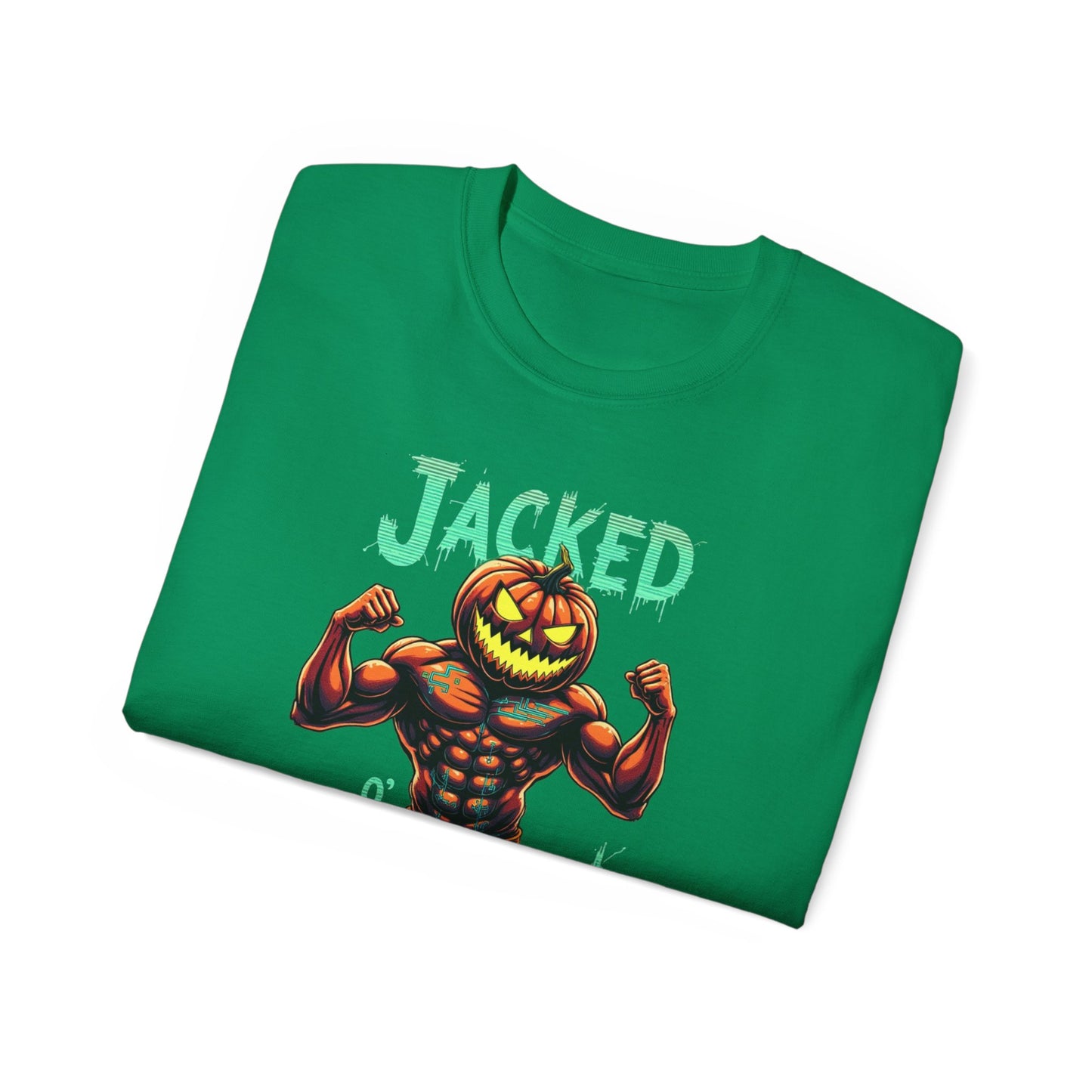 Jacked Lantern Tee | Fun Halloween T-Shirt, Pumpkin Costume Tee, Men's Halloween Shirt, Unisex Graphic Tee, Autumn Apparel