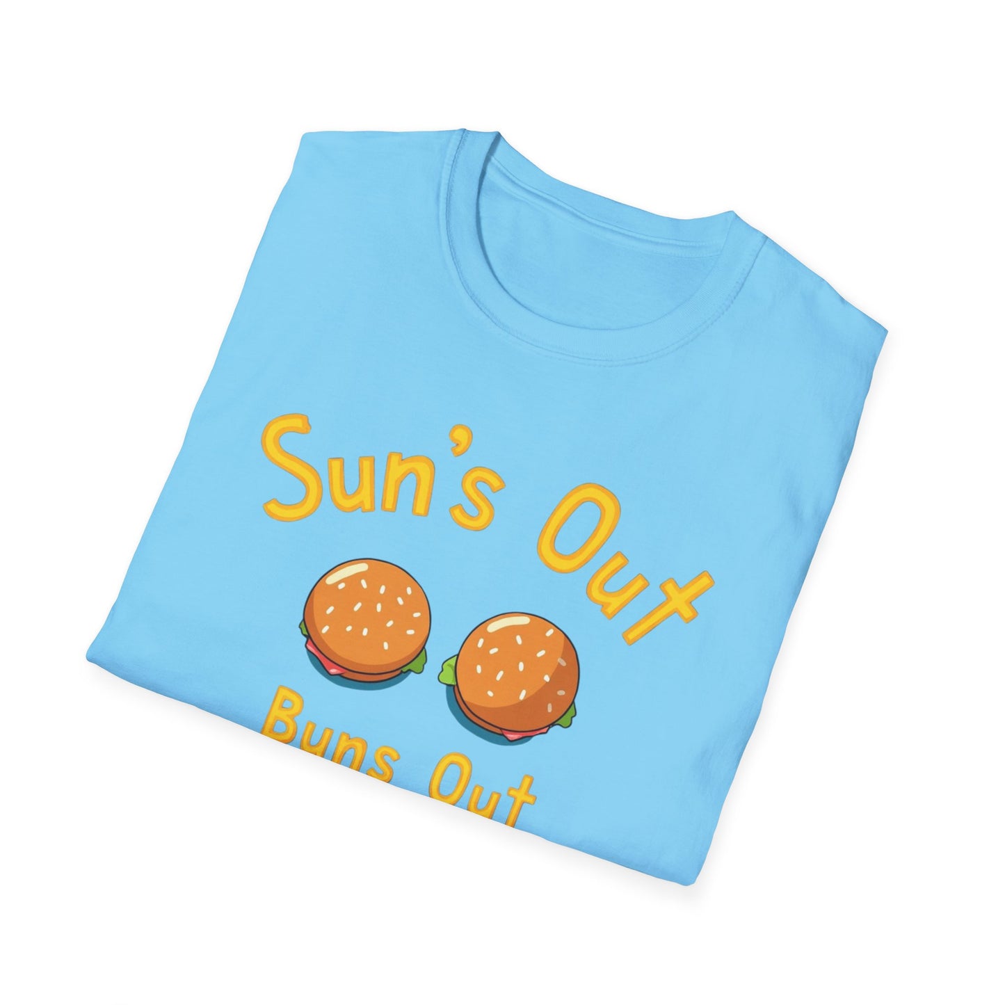 Sun's Out Buns Out, Sunny Vibes T-Shirt - Funny Summer Tee for Beach Days, BBQs, Pool Parties, Birthday Gifts, Vacation Wear - Psychonaut Swag