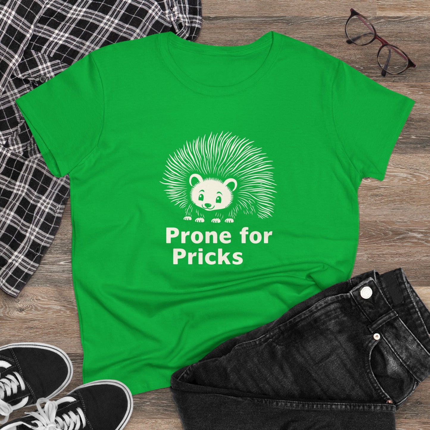 Prone for Pricks, Funny Hedgehog Tee, Quirky Animal Shirt, Cute Graphic Tee, Gift for Animal Lovers, Casual Wear, Summer Top