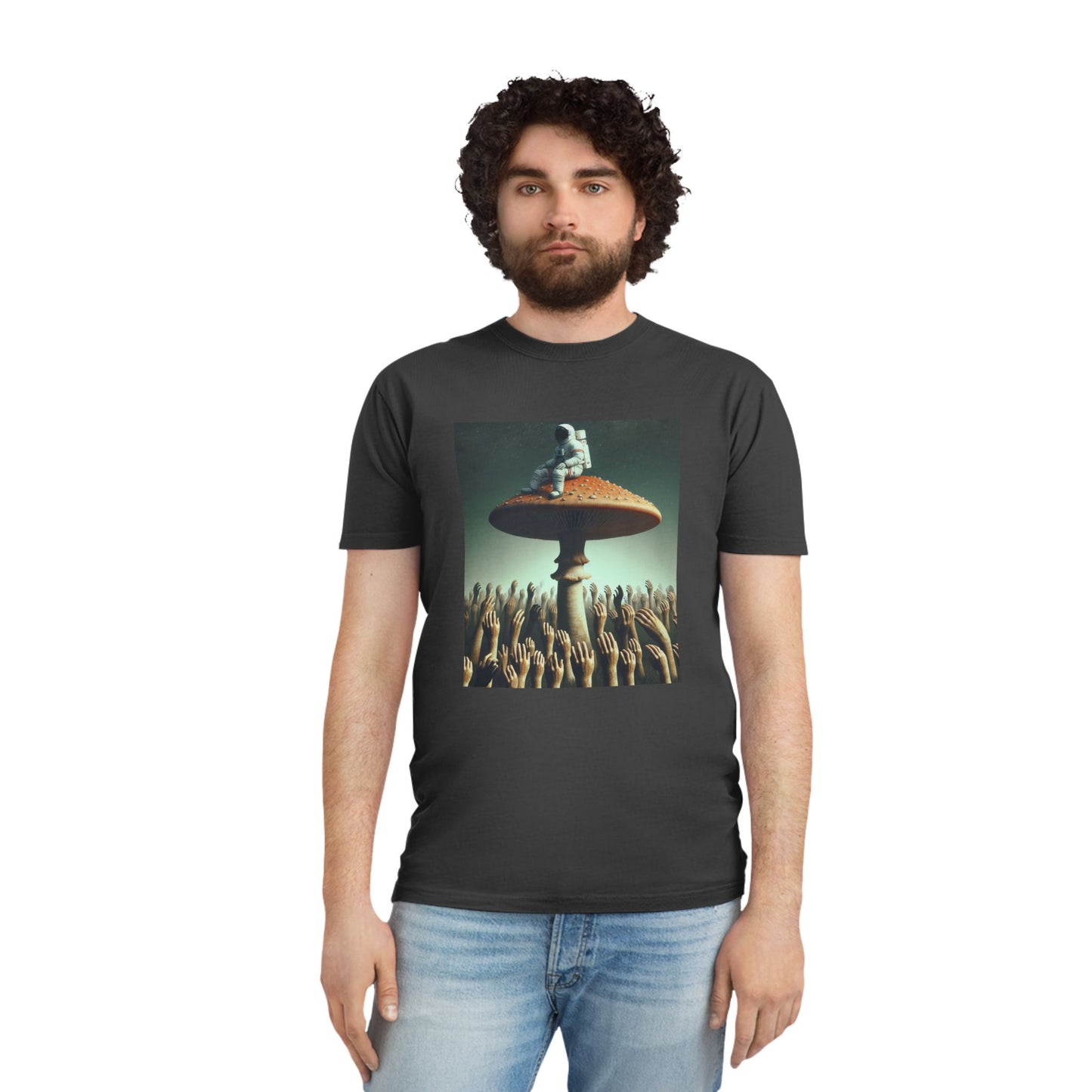 T-Shirt Psychedelic Explorer Unisex Faded Shirt - Psychonaut Swag