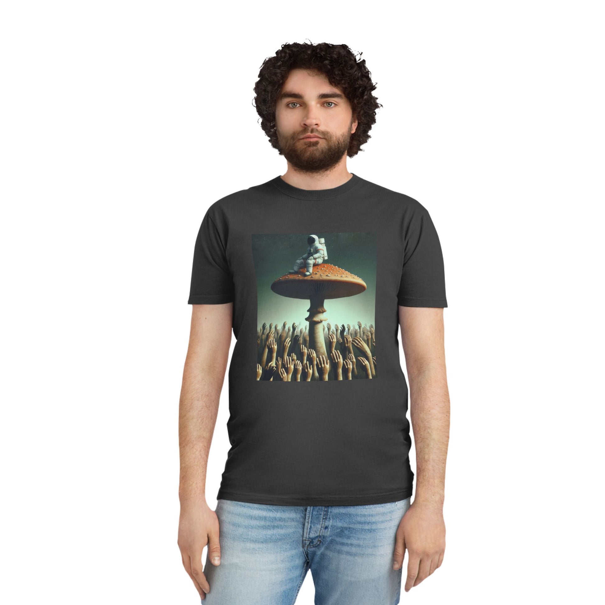 T-Shirt Psychedelic Explorer Unisex Faded Shirt - Psychonaut Swag
