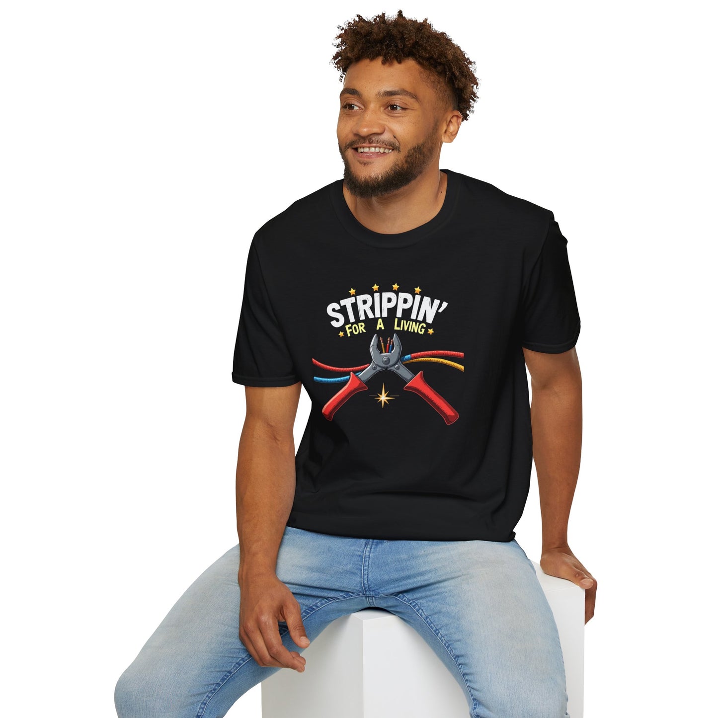 Stripping For A Living, Unisex Softstyle T-Shirt