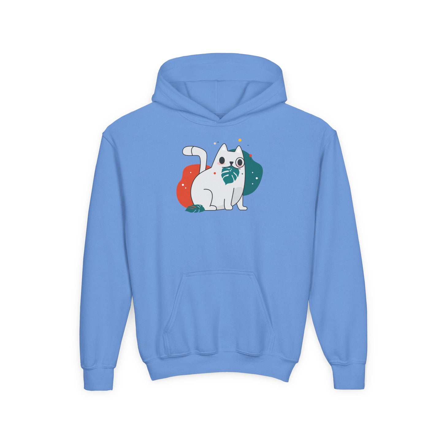 Crazy Cat Youth Heavy Blend Hooded Sweatshirt - Psychonaut Swag