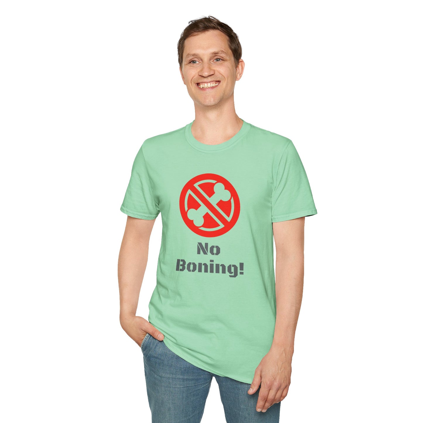 No Boning, Unisex Softstyle T-Shirt - Psychonaut Swag