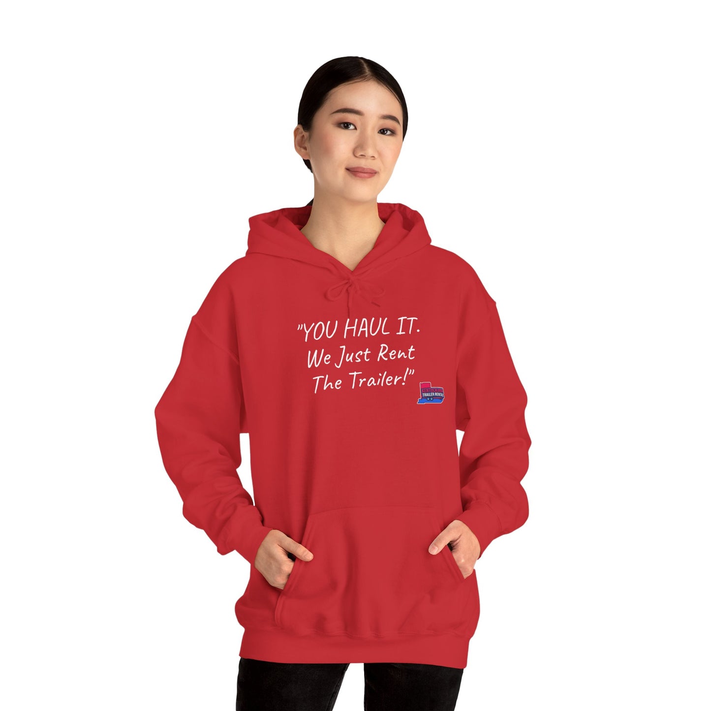 Kentuckiana Small biz swag, Trailer Rental Hoodie for Road Trips, Gifts for Adventure Lovers, Unique Hoodie for Renters, Travel Gear, Funny Sweatshirt
