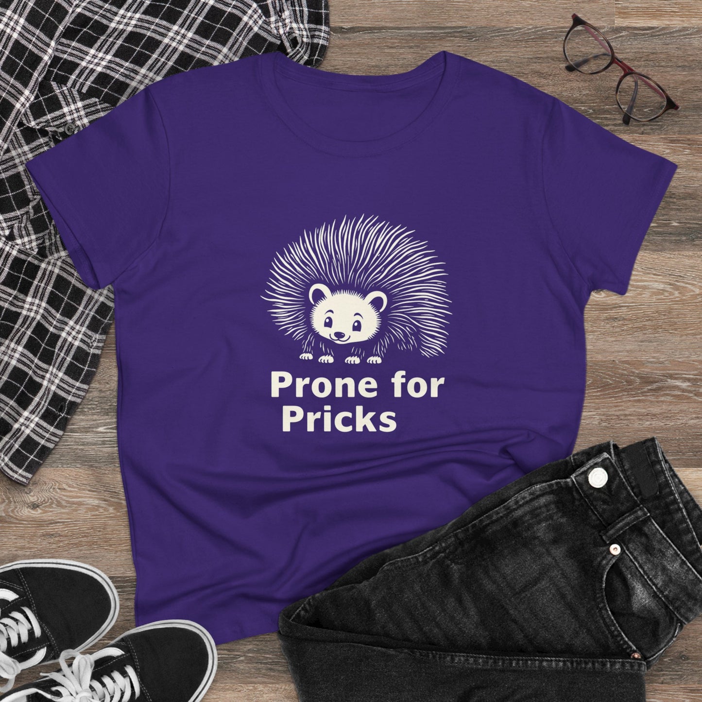 Prone for Pricks, Funny Hedgehog Tee, Quirky Animal Shirt, Cute Graphic Tee, Gift for Animal Lovers, Casual Wear, Summer Top