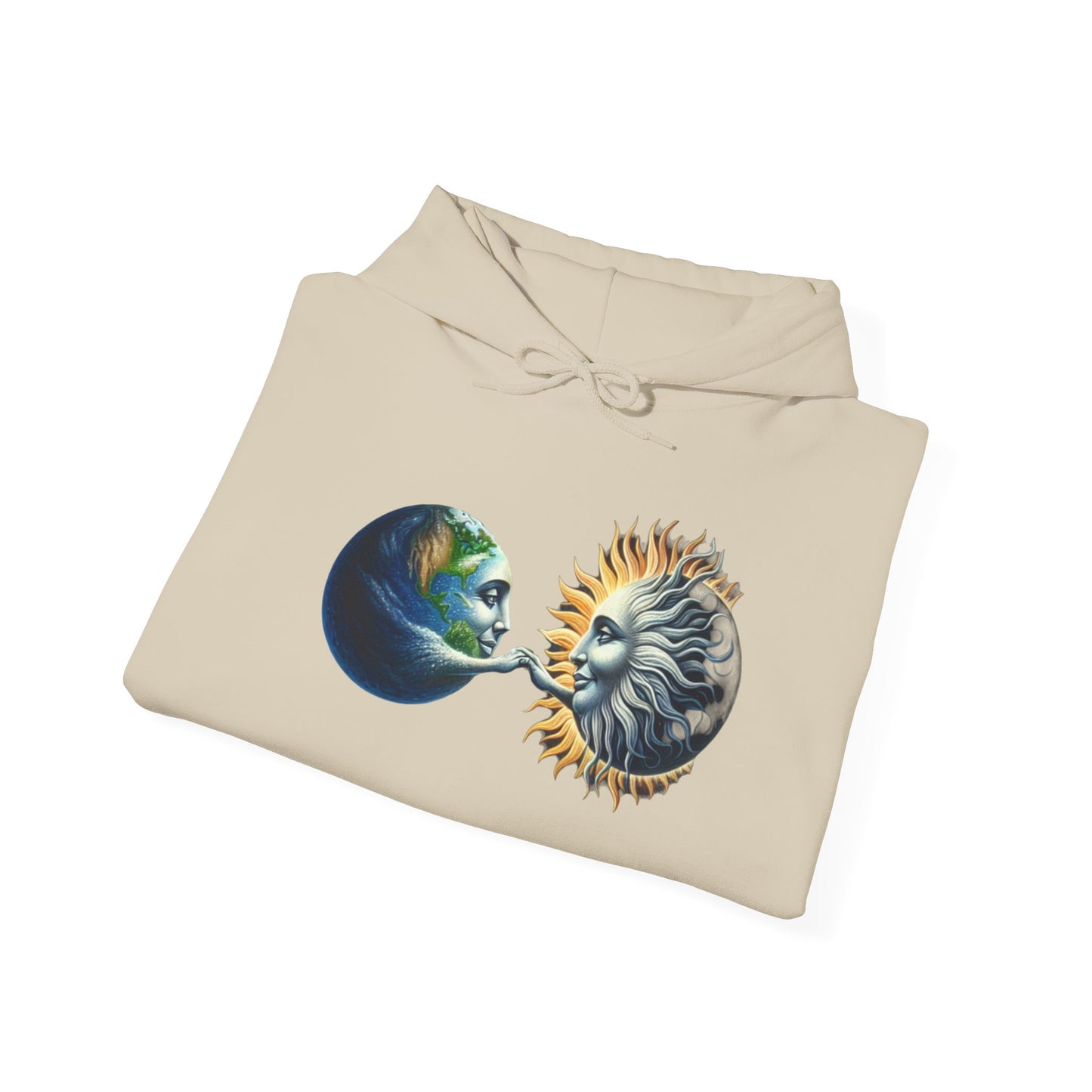 Sun-Locked Earth, High,Unisex Heavy Blend™ Hooded Sweatshirt - Psychonaut Swag