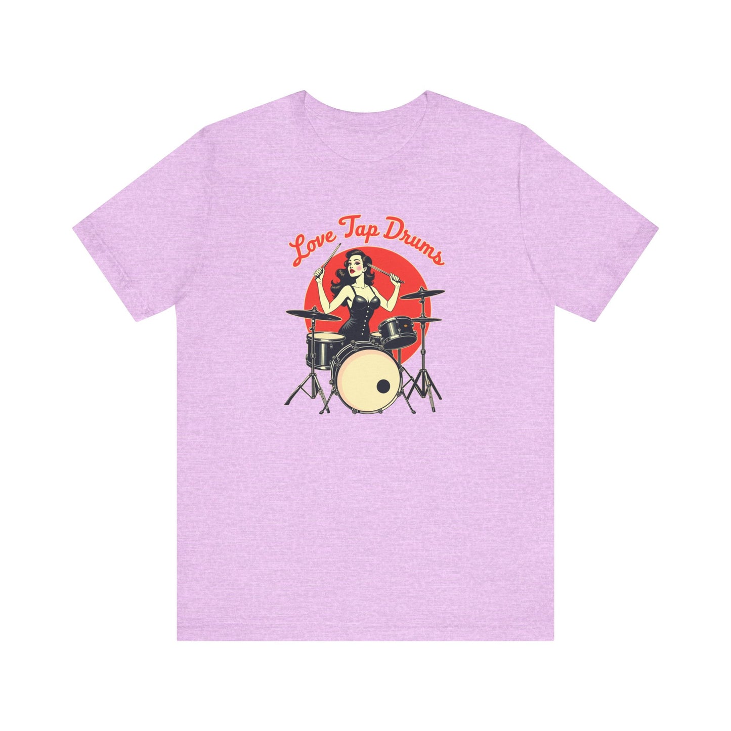 Love Tap Drums, Drummer Tee - Perfect for Music Lovers, Band Merch, Gifts for Musicians, Concerts, Casual Wear, Love Tap Drums - Psychonaut Swag