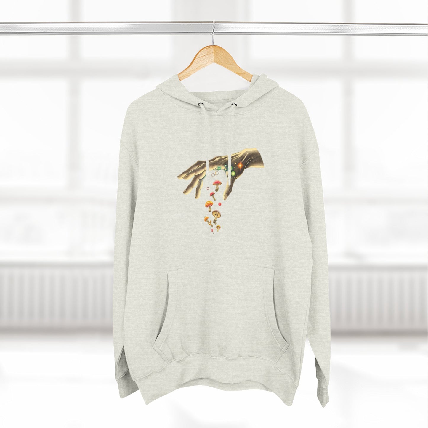 Gift from hand, Three-Panel Fleece Hoodie - Psychonaut Swag