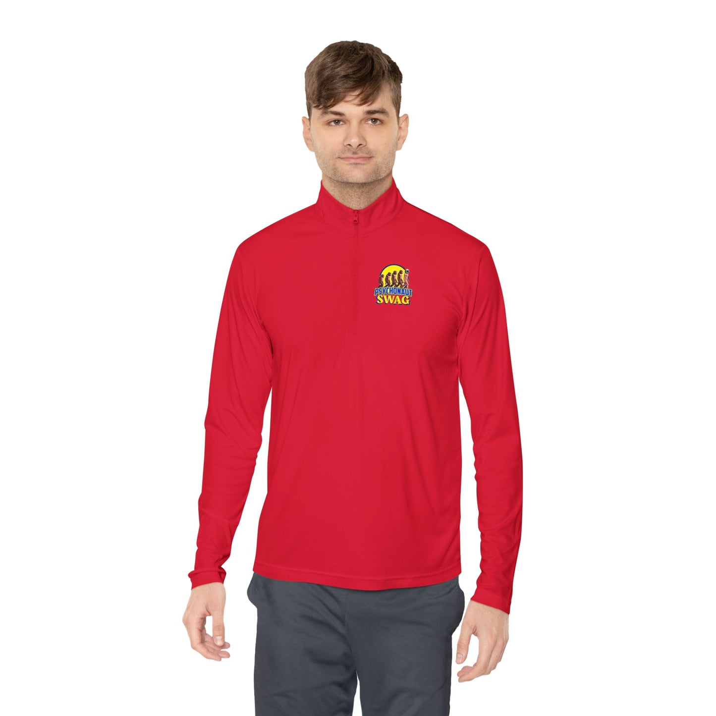 Psychonaut swag, small biz, Unisex Quarter-Zip Pullover with Vibrant Design, Cozy Layer, Ideal for Outdoor Activities, Gift for Him/Her, Perfect for Fall