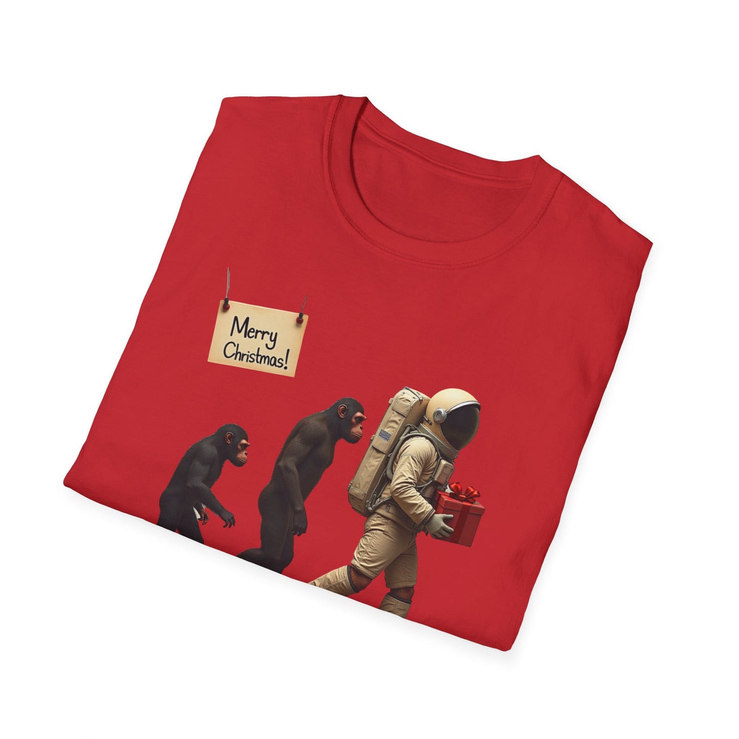 Evolution of Astronaut, Unisex Softstyle T-Shirt