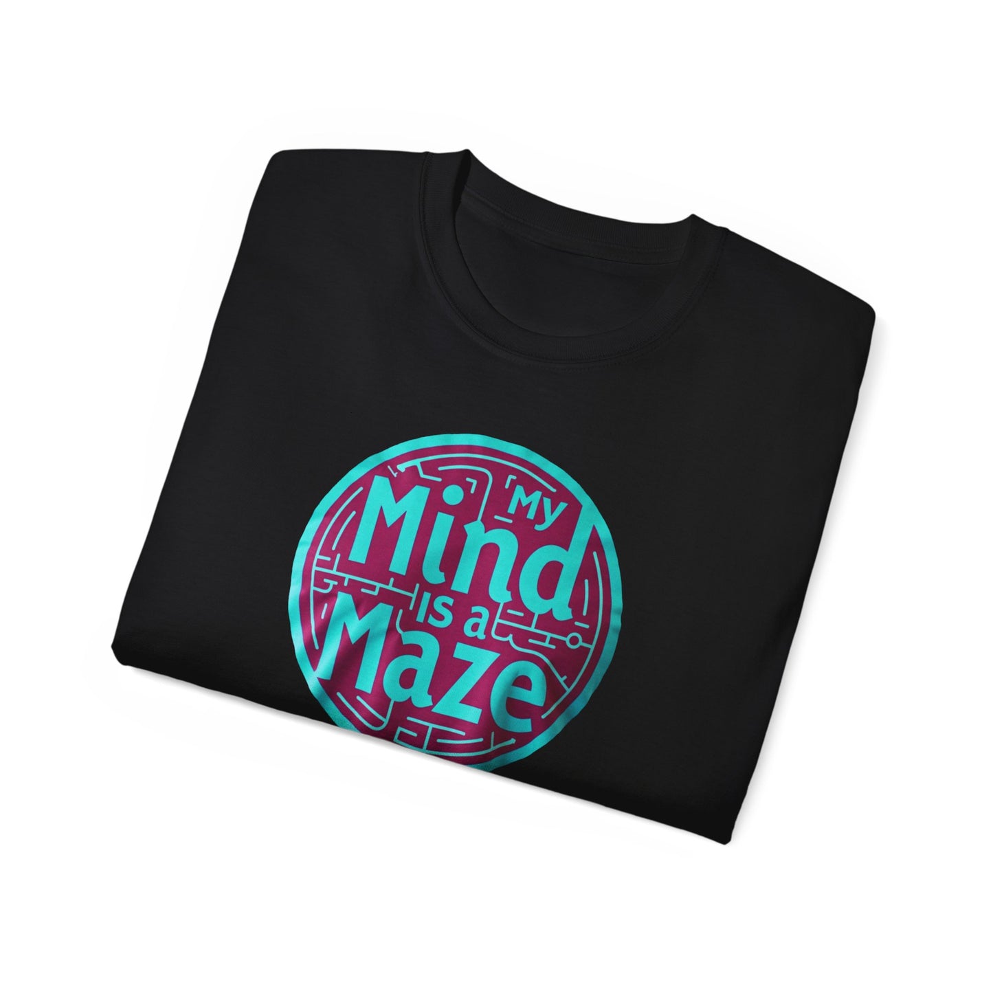Mind is a Maze Unisex Ultra Cotton Tee - Creative and Thoughtful Shirt - Psychonaut Swag
