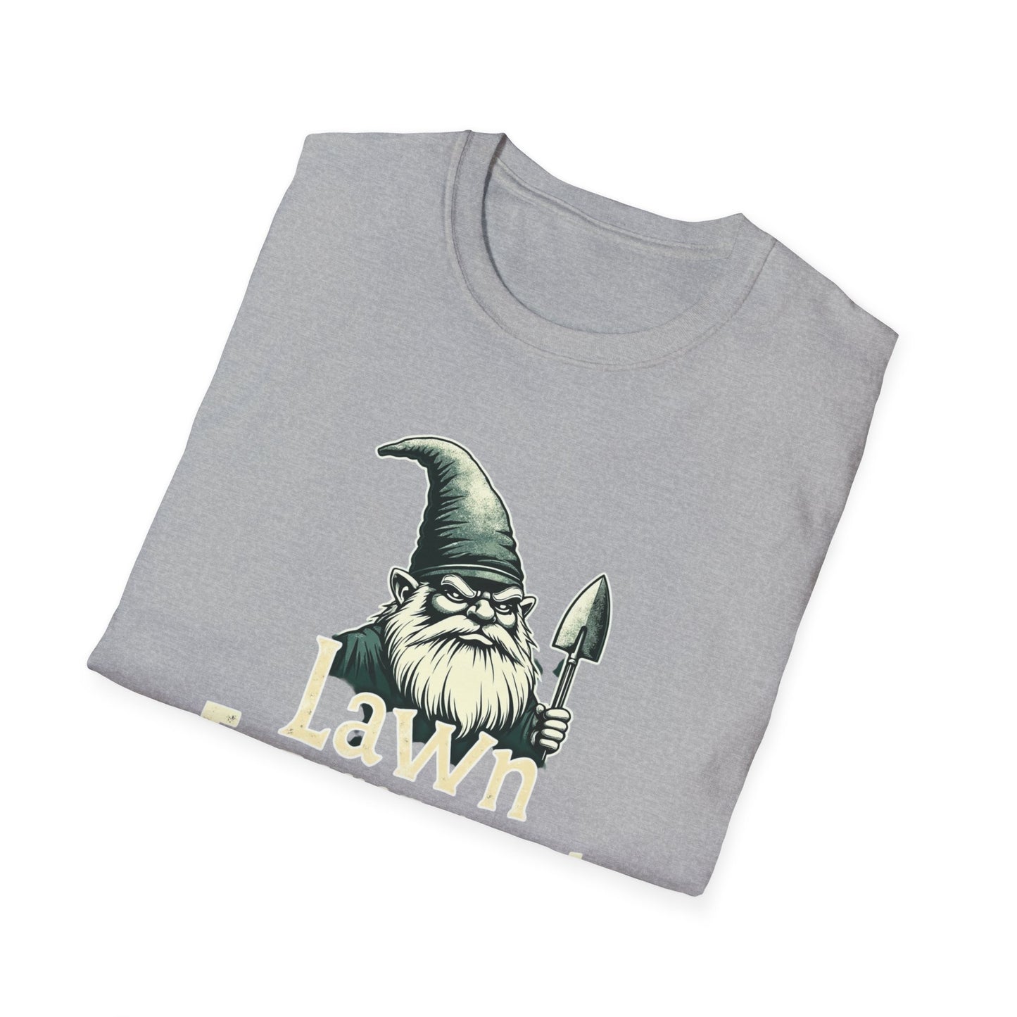 Whimsical Gnome Lawn Enforcement Unisex T-Shirt, Funny Gift for Men, Unique Humor Tee, Cozy Casual Wear, Perfect for Birthdays & Celebrations - Psychonaut Swag