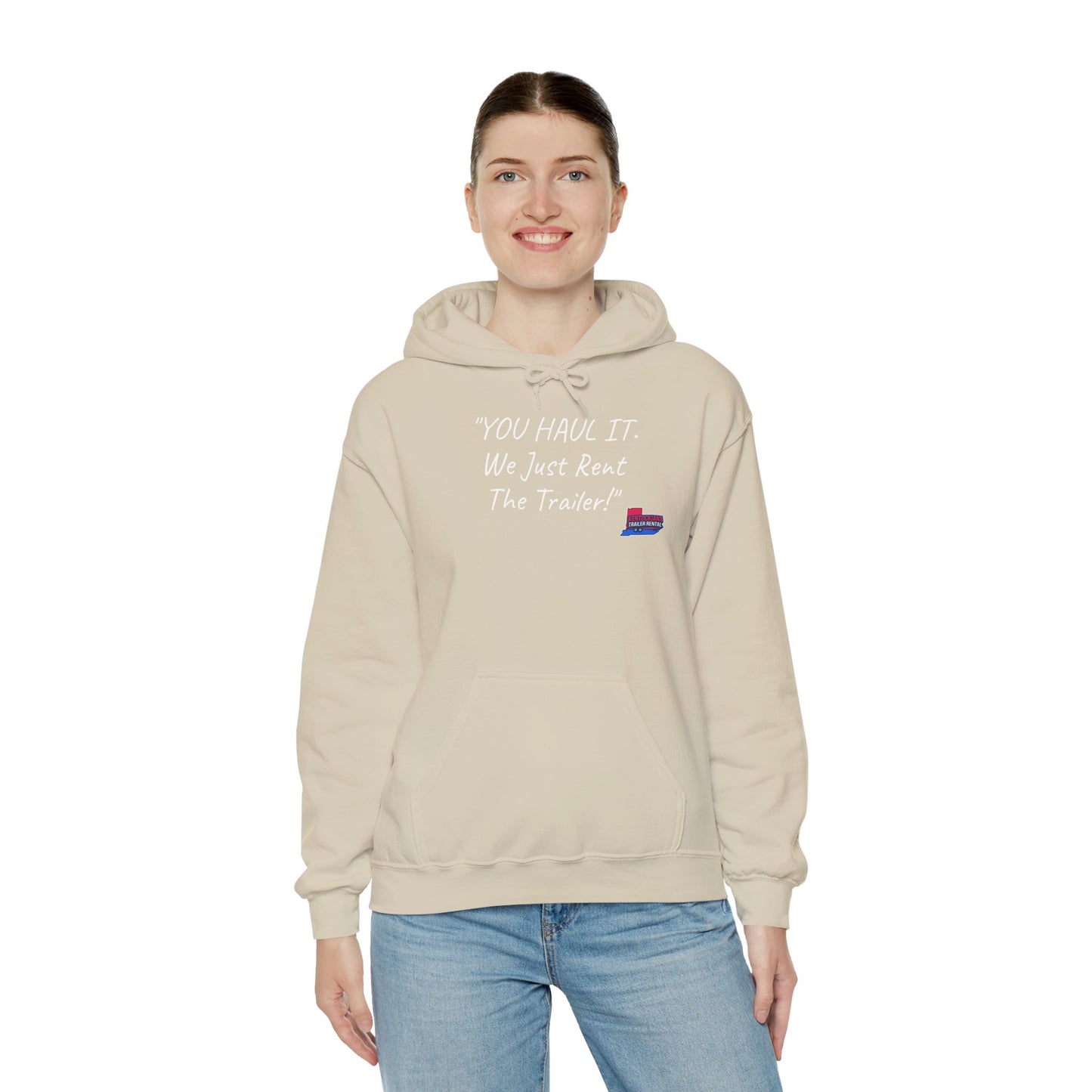 Kentuckiana Small biz swag, Trailer Rental Hoodie for Road Trips, Gifts for Adventure Lovers, Unique Hoodie for Renters, Travel Gear, Funny Sweatshirt