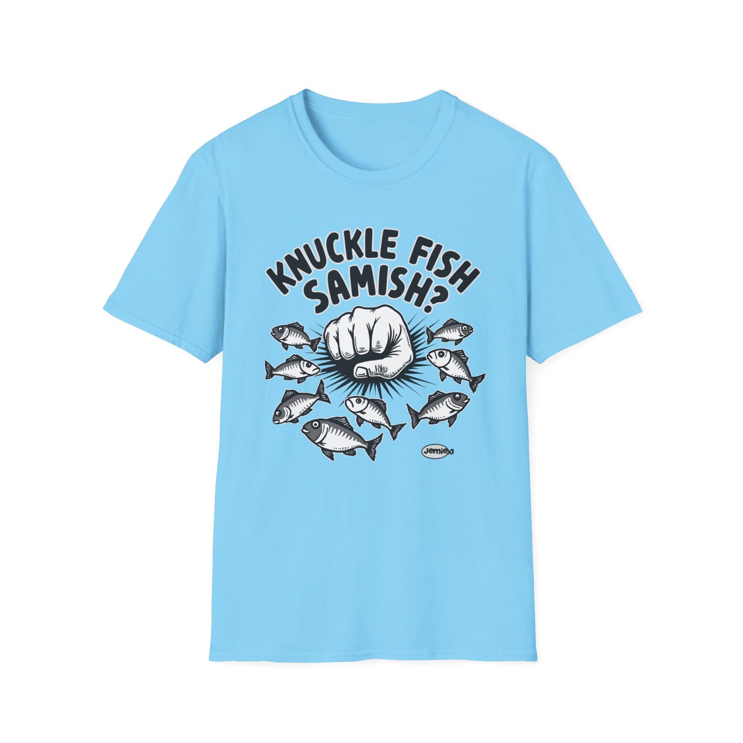 Knuckle Fish Samish, T-Shirt, Perfect for Anglers, Gift for Fishermen, Casual Wear, Outdoor Activities, Humor Shirt