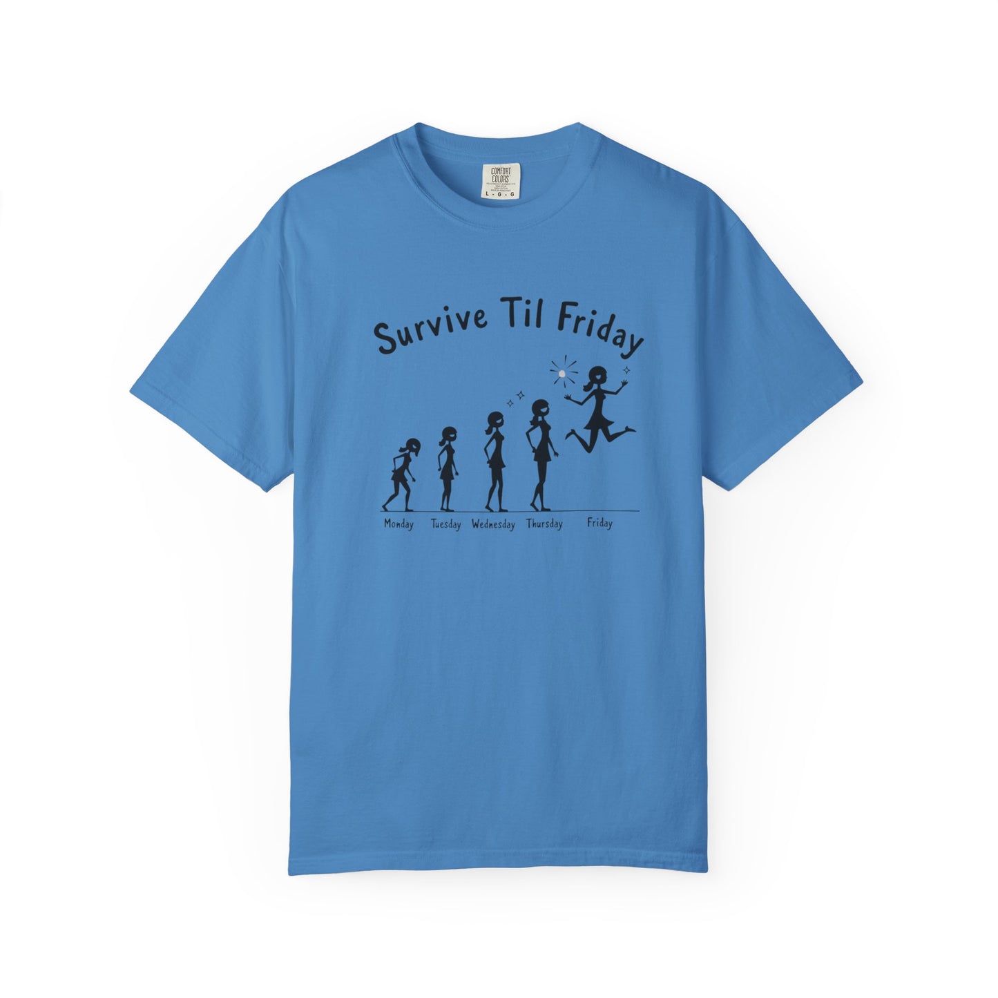 Survive Til Friday Unisex T-shirt, Funny Graphic Tee, Weekend Vibes Shirt, Casual Everyday Wear, Gift for Friends