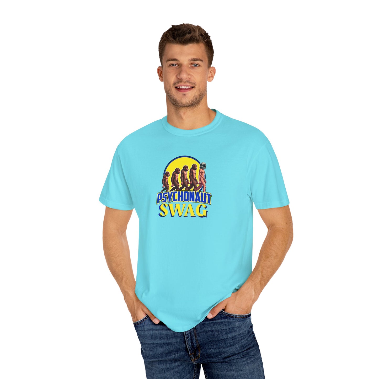 Psychonaut Swag small biz,  Unisex Garment-Dyed T-Shirt | Unique Gift for Festival Lovers, Streetwear, Casual Style, Summer Wardrobe, Psychedelic Art