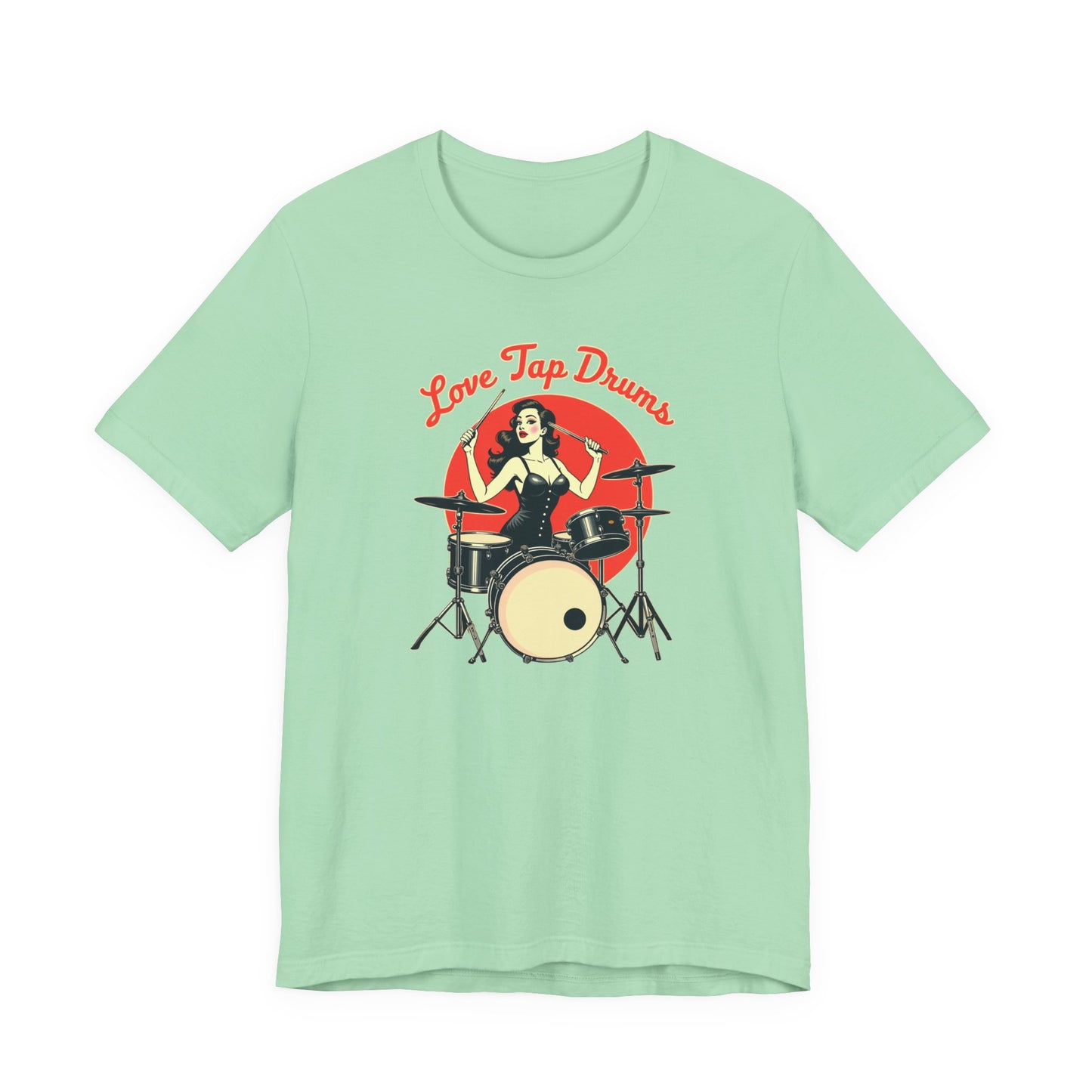 Love Tap Drums, Drummer Tee - Perfect for Music Lovers, Band Merch, Gifts for Musicians, Concerts, Casual Wear, Love Tap Drums - Psychonaut Swag