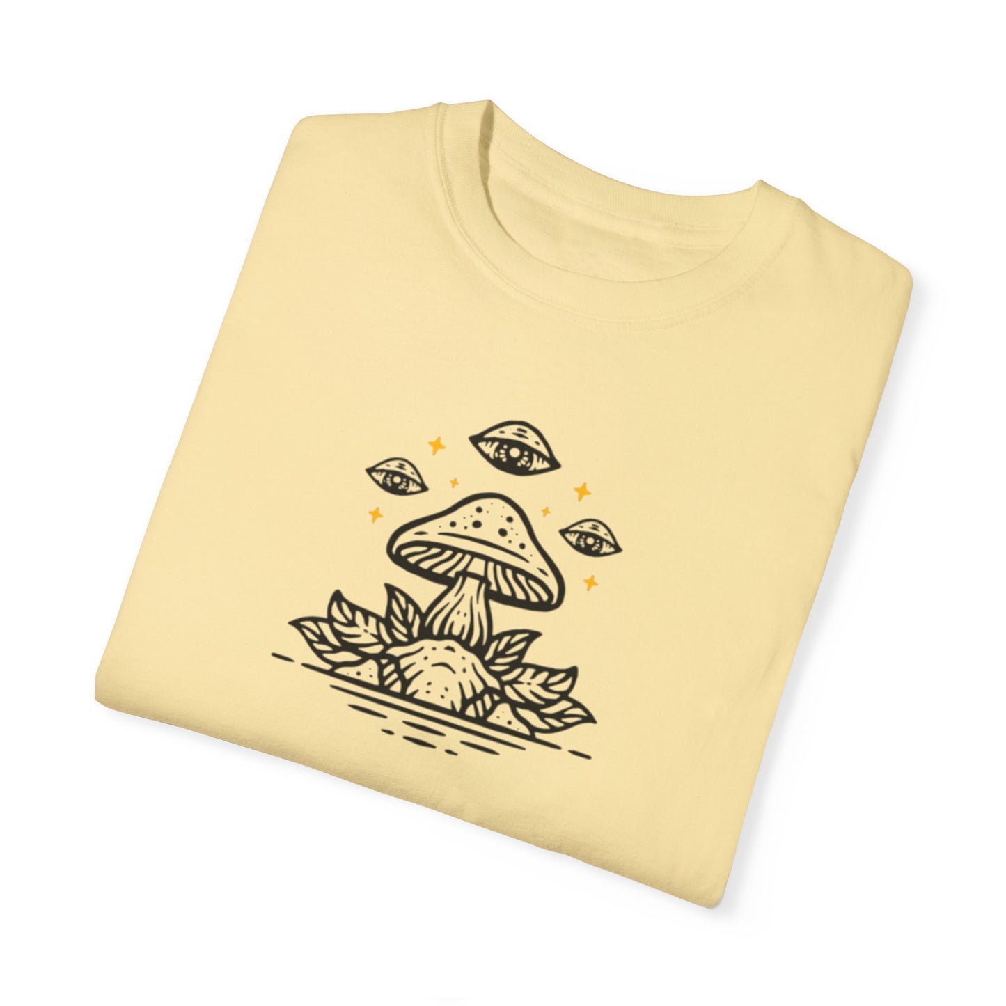 Mushroom pattern,Unisex Garment-Dyed T-shirt - Psychonaut Swag