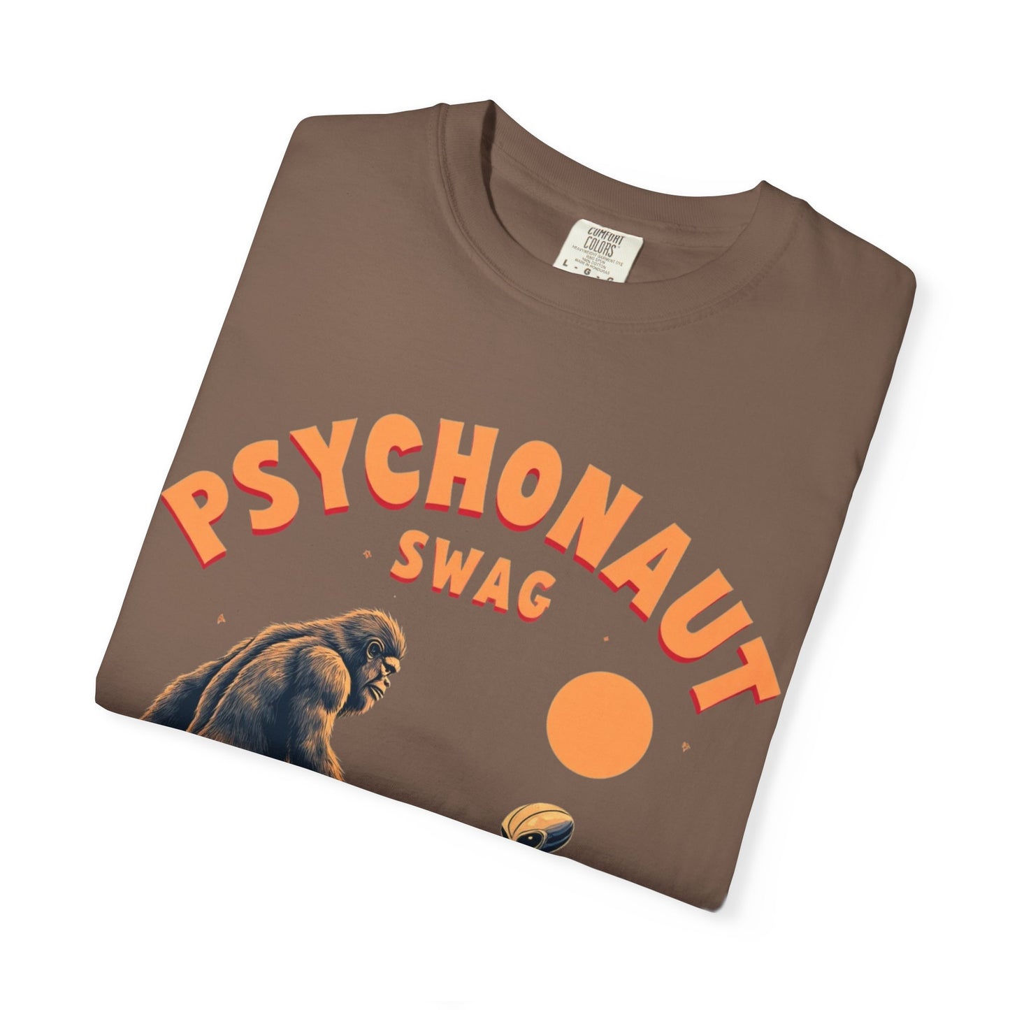 Alien vs Bigfoot, Psychonaut Swag Unisex T-Shirt, Funny Graphic Tee, Unique Gift for Gamers, Outdoor Lovers, Birthday, Casual Wear - Psychonaut Swag