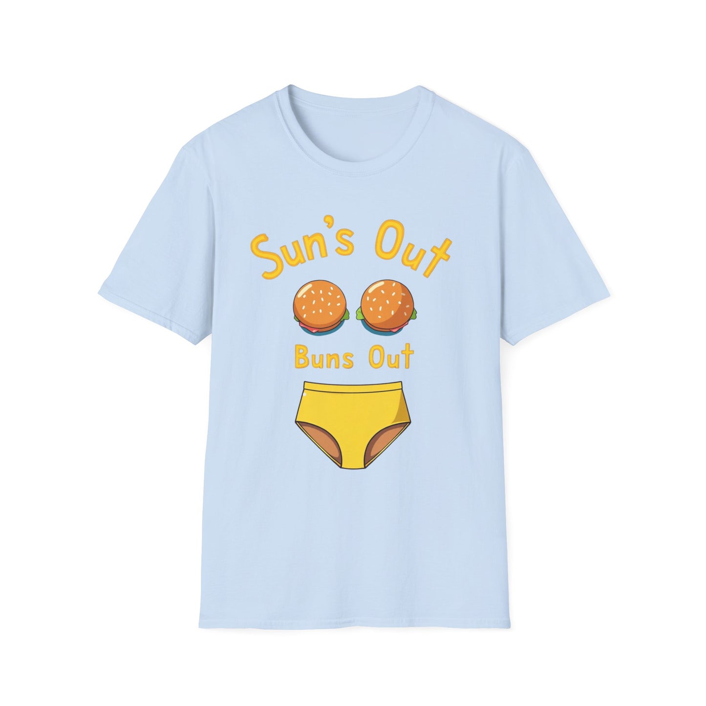 Sun's Out Buns Out, Sunny Vibes T-Shirt - Funny Summer Tee for Beach Days, BBQs, Pool Parties, Birthday Gifts, Vacation Wear - Psychonaut Swag