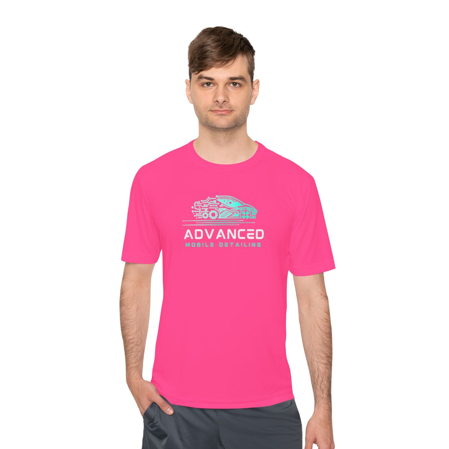 Mobile Detailing, Moisture Wicking Tee for Car Enthusiasts, Active Lifestyle Shirt, Advanced Mobile Detailing Tee, Sportswear Gift for Him, Fitness Apparel