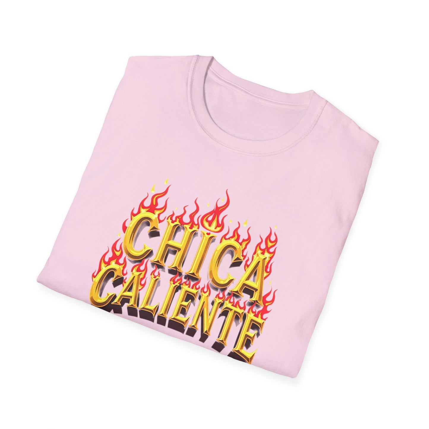 Hot Chick, Flame T-Shirt, Trendy Graphic Tee, Chica Caliente Shirt, Gift for Her, Summer Fashion, Casual Style