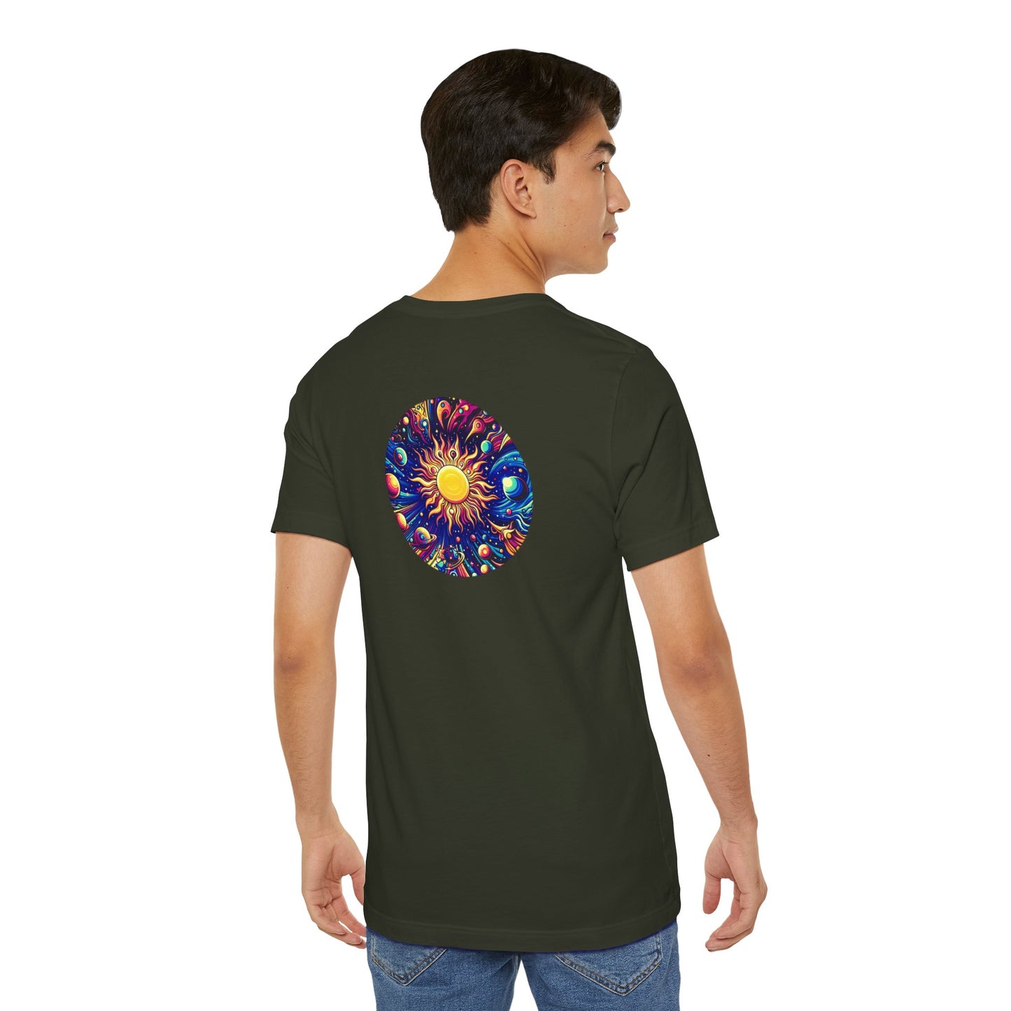Psychonaut Staple solar system, Unisex Jersey Short Sleeve Tee