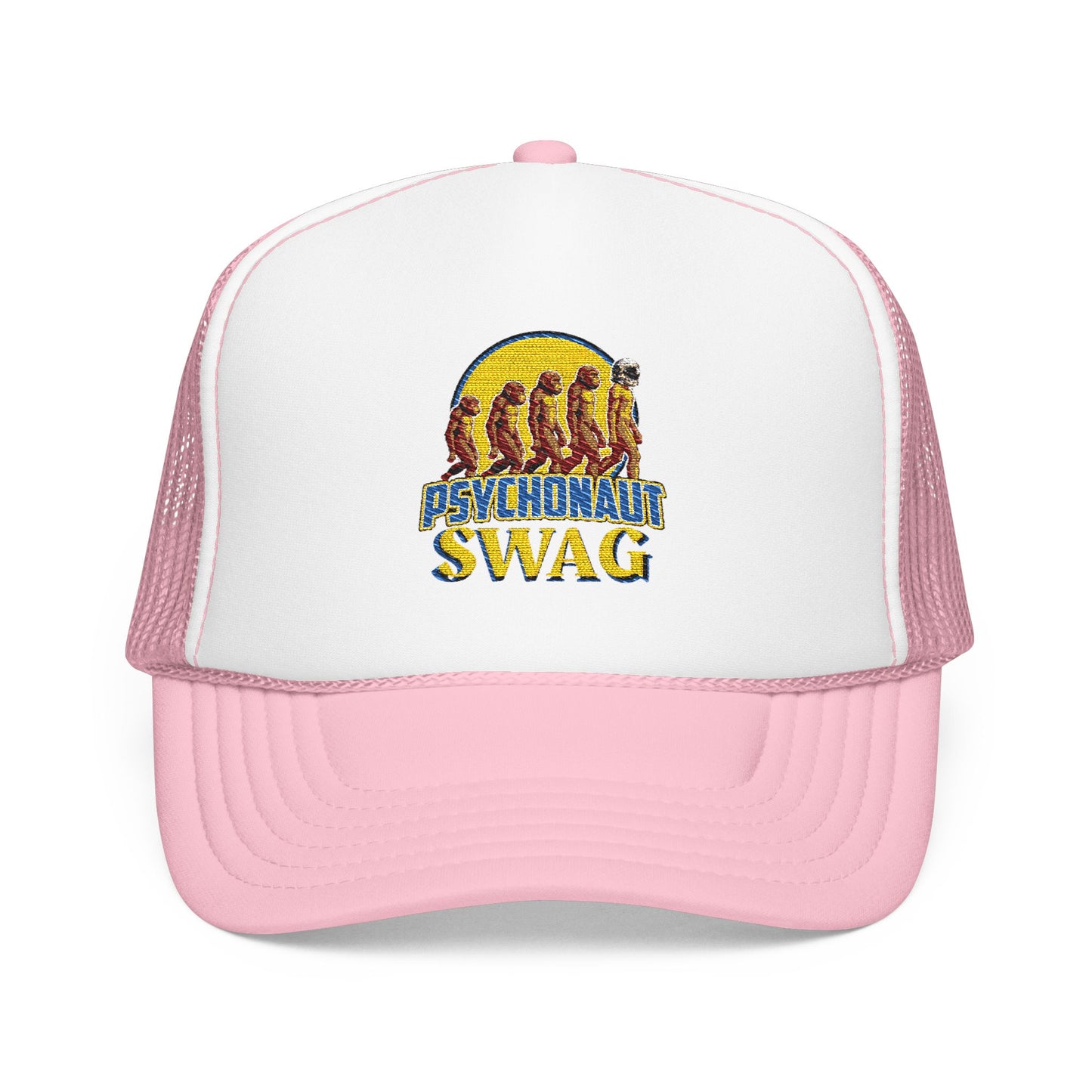Psychonaut swag small biz, Trucker Hat, Retro Snapback Cap for Festivals, Embroidered Swag for Psychonauts, Perfect Gift for Music Lovers