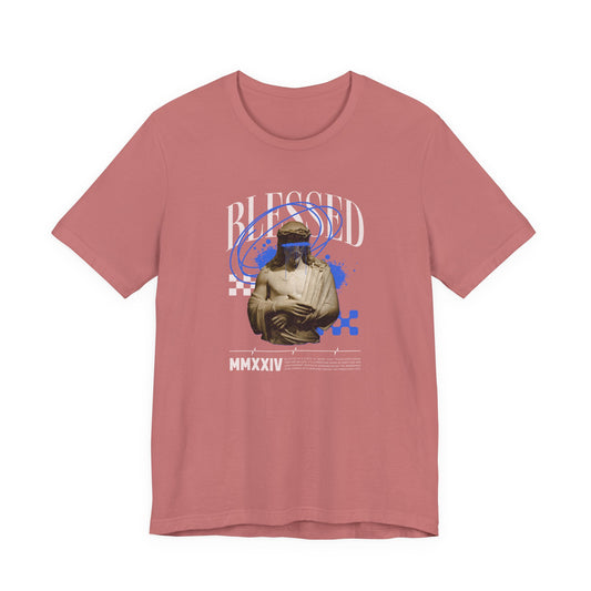 Blessed Statue Graphic Tee — Vintage Aesthetic Rome MMXXIV T-Shirt
