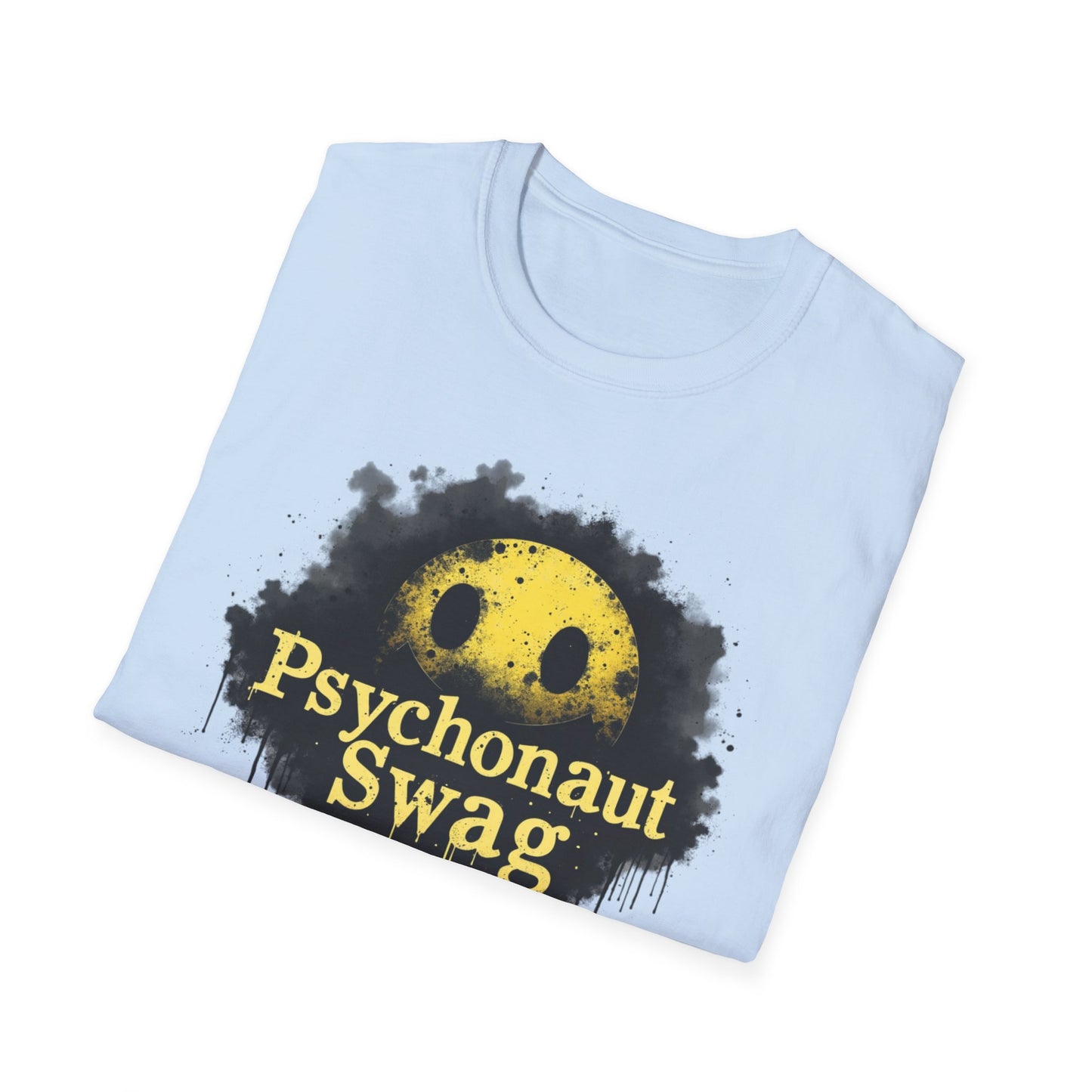 Psycho Smile, Pyschonaut Swag T-Shirt - Unisex Softstyle Tee, Casual Wear, Gift for Gamers, Festival Attire, Streetwear Fashion