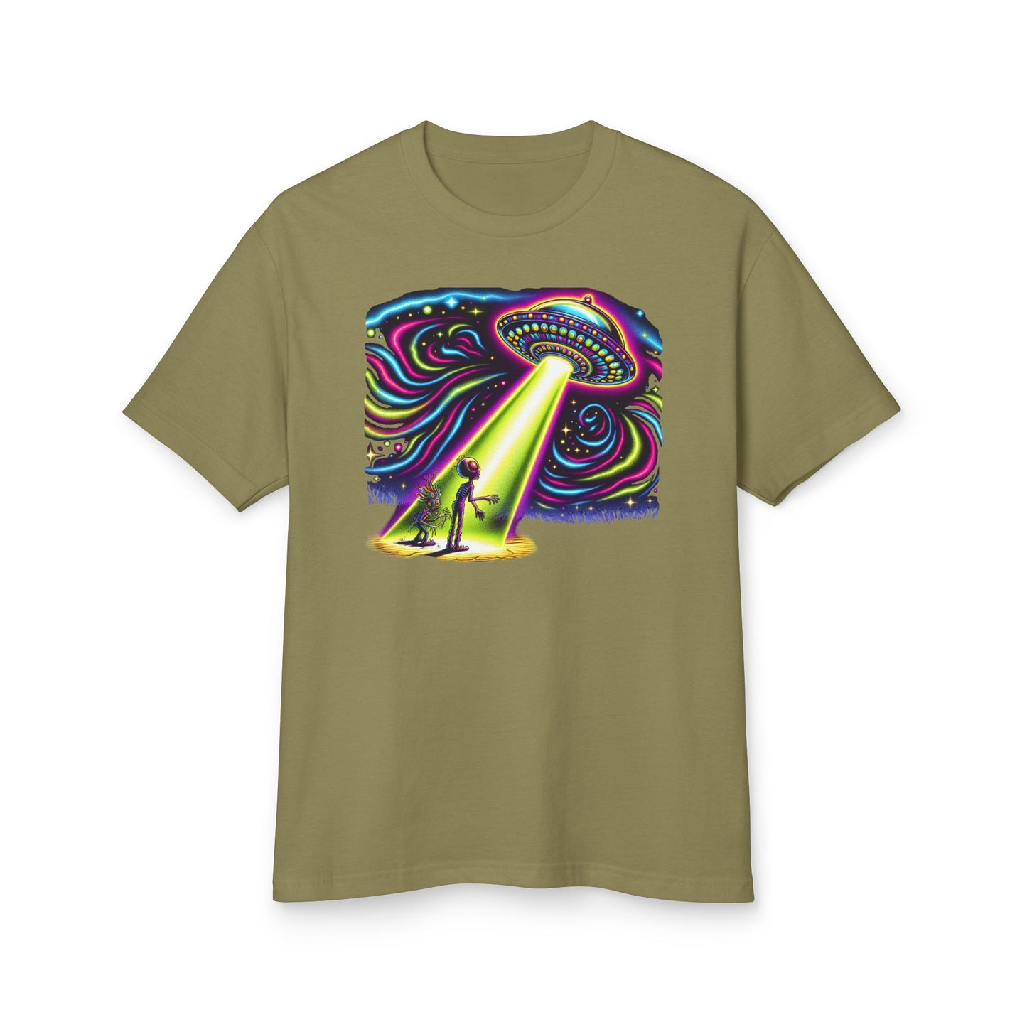 A Wild Trip, UFO sighting, Unisex Garment-Dyed Heavyweight Cotton Tee - Psychonaut Swag