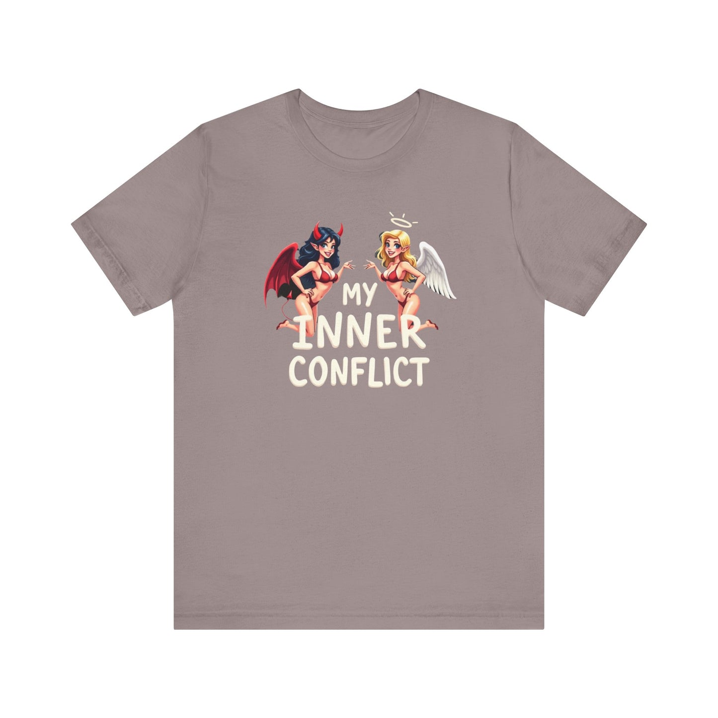 My Inner Conflict, Graphic Tee, Casual Wear, Halloween Gift, Unisex Shirt, Fashion Statement, Unique Style - Psychonaut Swag