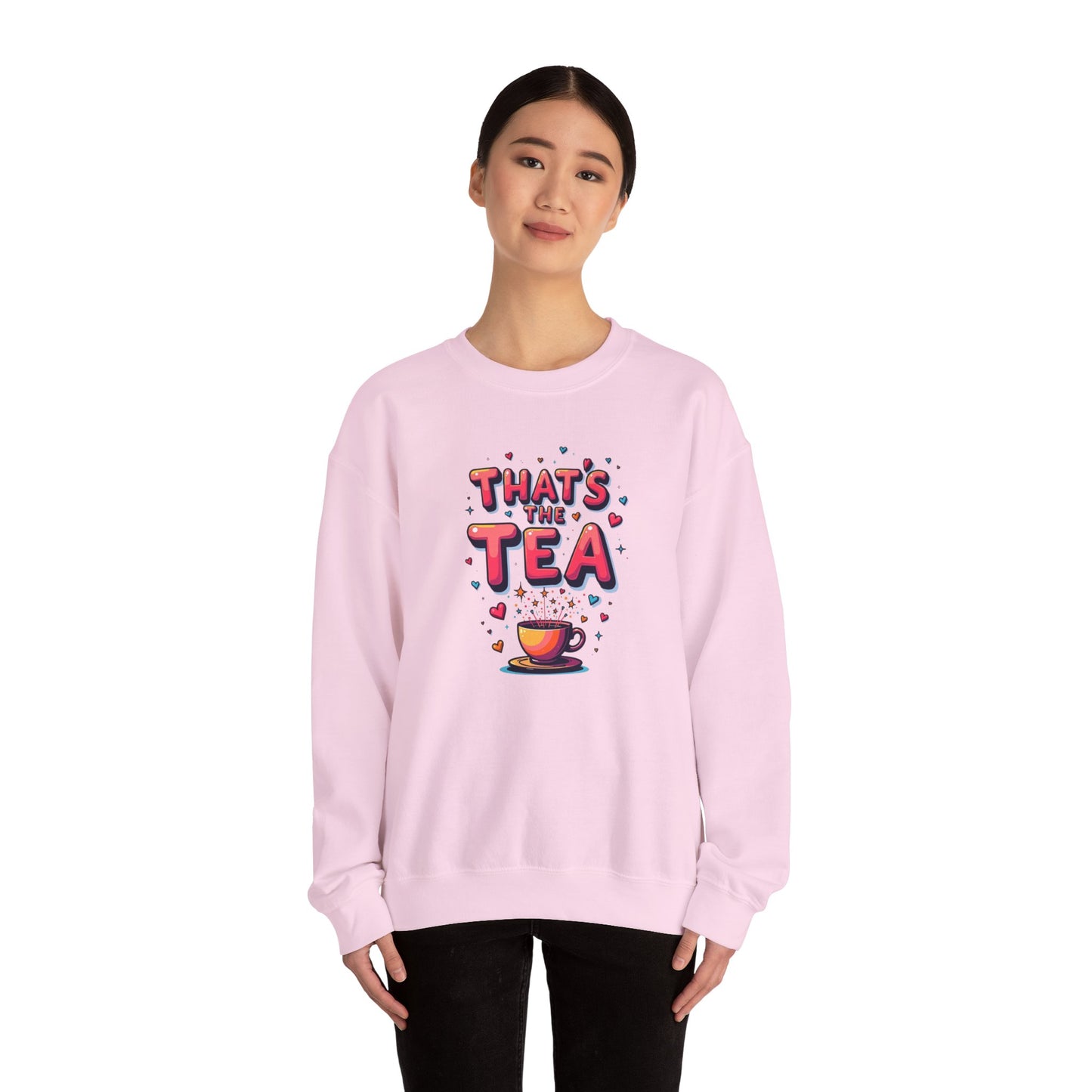 Sweatshirt — "That's the Tea" Cozy Crewneck for Tea Lovers