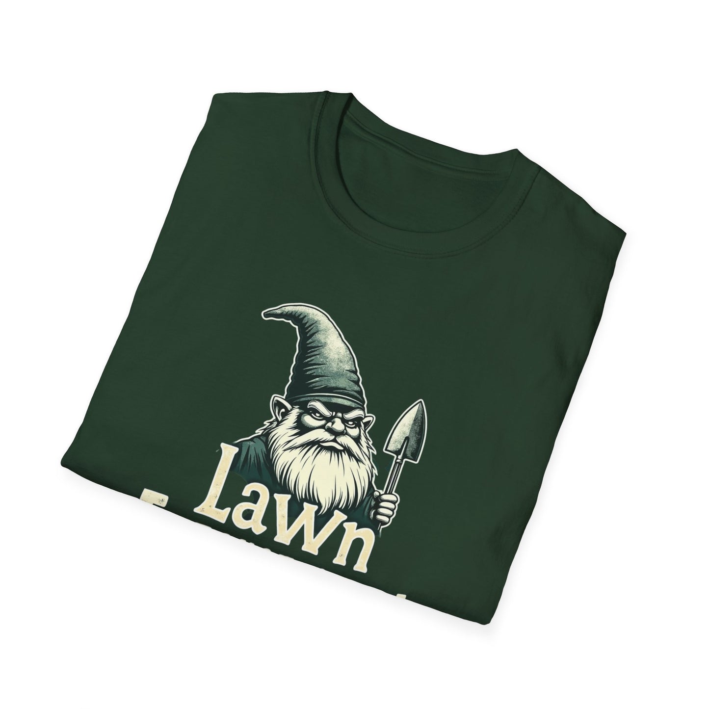 Whimsical Gnome Lawn Enforcement Unisex T-Shirt, Funny Gift for Men, Unique Humor Tee, Cozy Casual Wear, Perfect for Birthdays & Celebrations - Psychonaut Swag