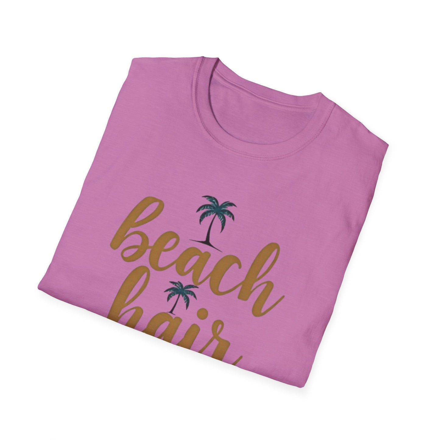 Beach Hair Don't Care Unisex T-Shirt, Summer Vibe Tee, Casual Beachwear, Gift for Beach Lovers, Vacation Attire - Psychonaut Swag