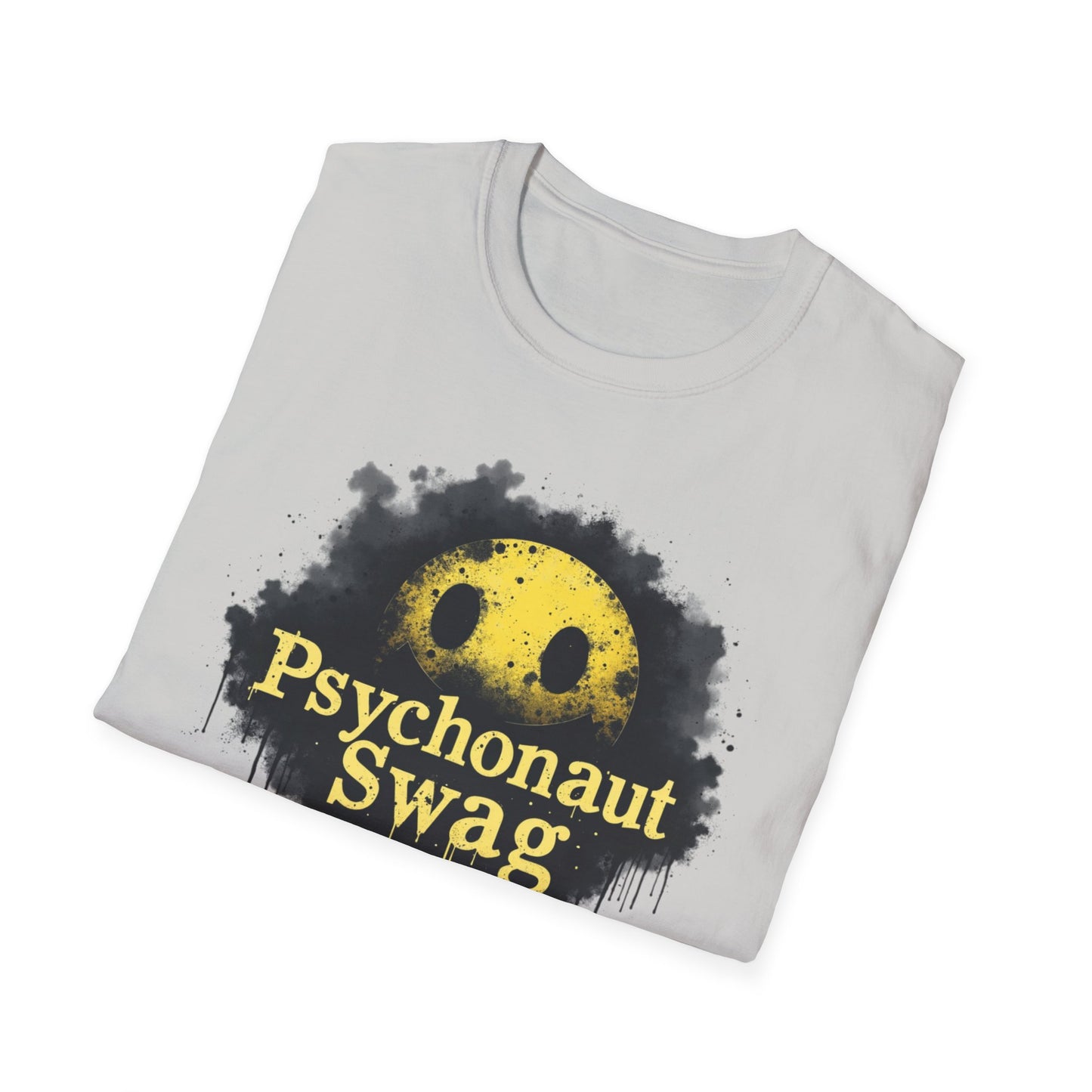 Psycho Smile, Pyschonaut Swag T-Shirt - Unisex Softstyle Tee, Casual Wear, Gift for Gamers, Festival Attire, Streetwear Fashion