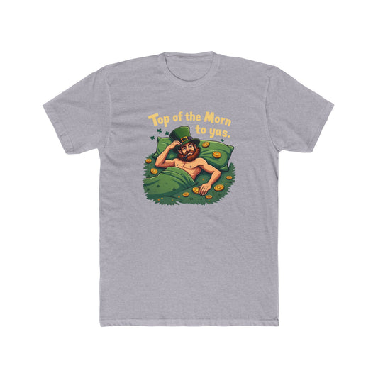 St. Patrick's Day "Top of the Morn to Yas" T-Shirt — Funny Leprechaun Graphic Tee