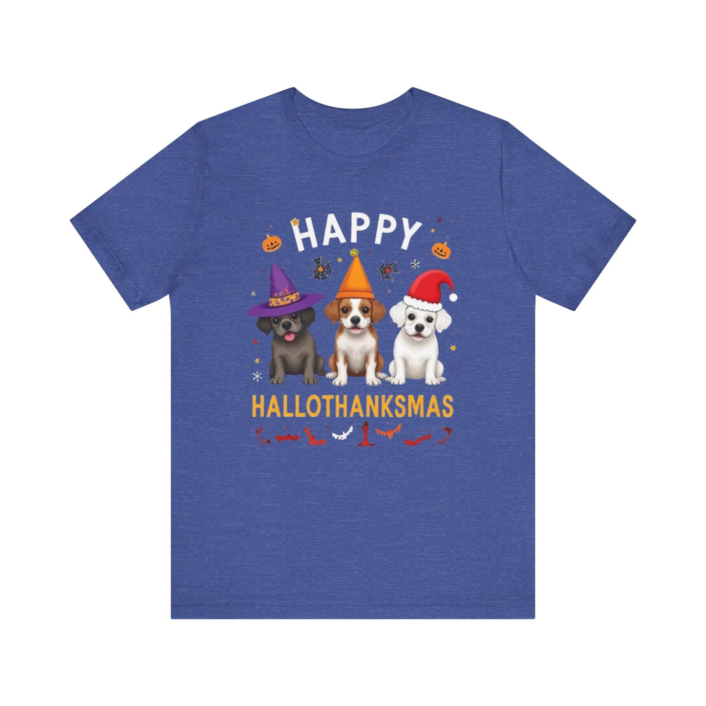 Holiday Trifecta tee, Funny Halloween T-Shirt for Parties, Unisex Short Sleeve Tee, Spooky Holiday Apparel, Gift for Halloween Lovers