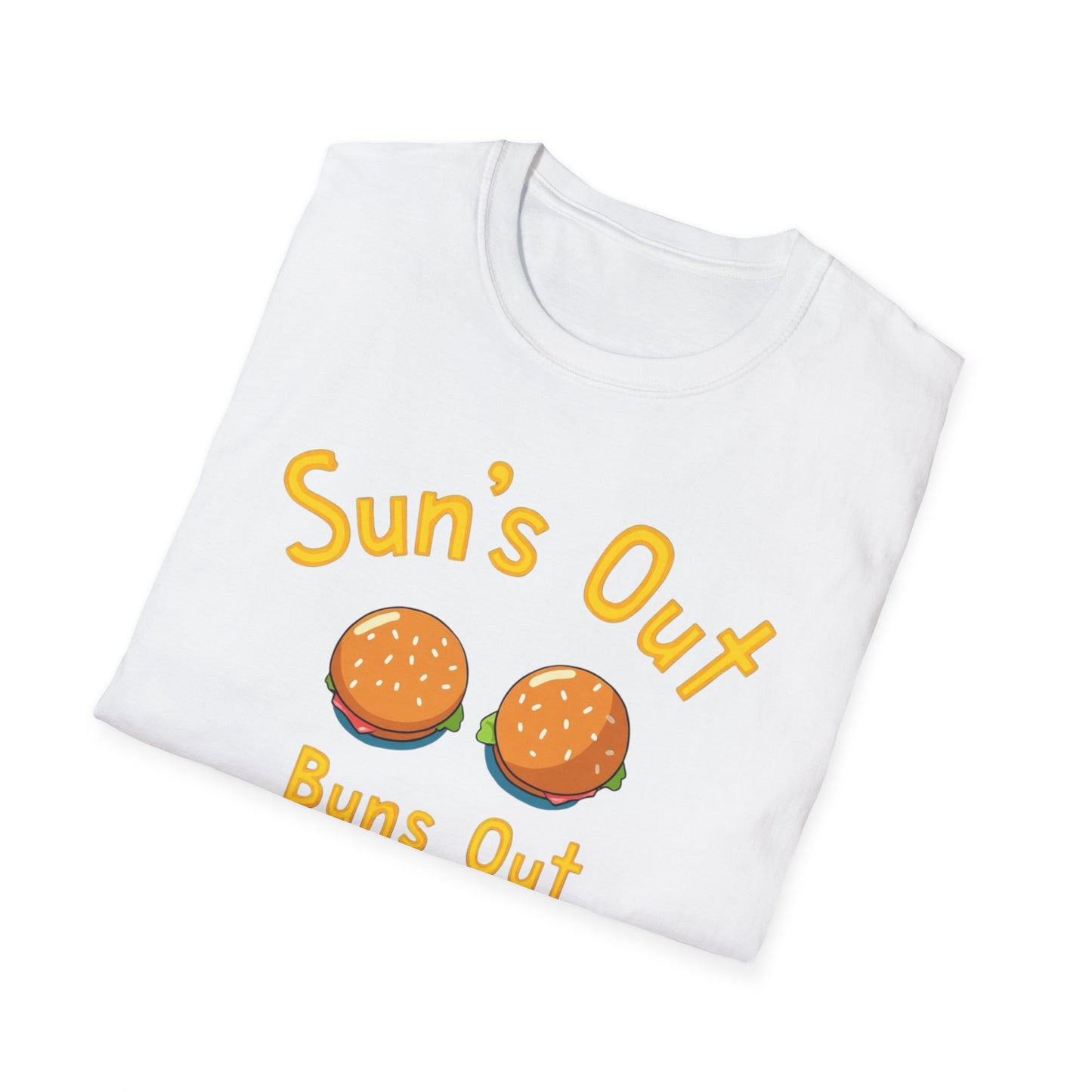 Sun's Out Buns Out, Sunny Vibes T-Shirt - Funny Summer Tee for Beach Days, BBQs, Pool Parties, Birthday Gifts, Vacation Wear - Psychonaut Swag