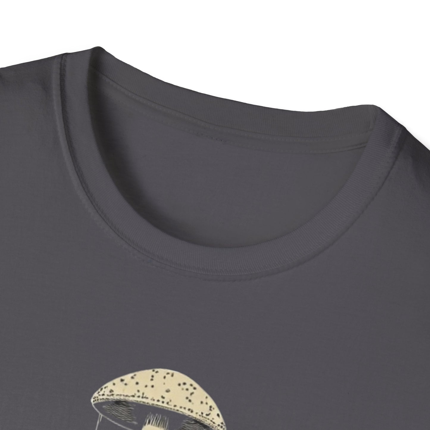 Ego Death Club Mushroom, T-Shirt, Unisex Softstyle Tee, Casual Wear, Gift for Friends, Unique Graphic Shirt - Psychonaut Swag