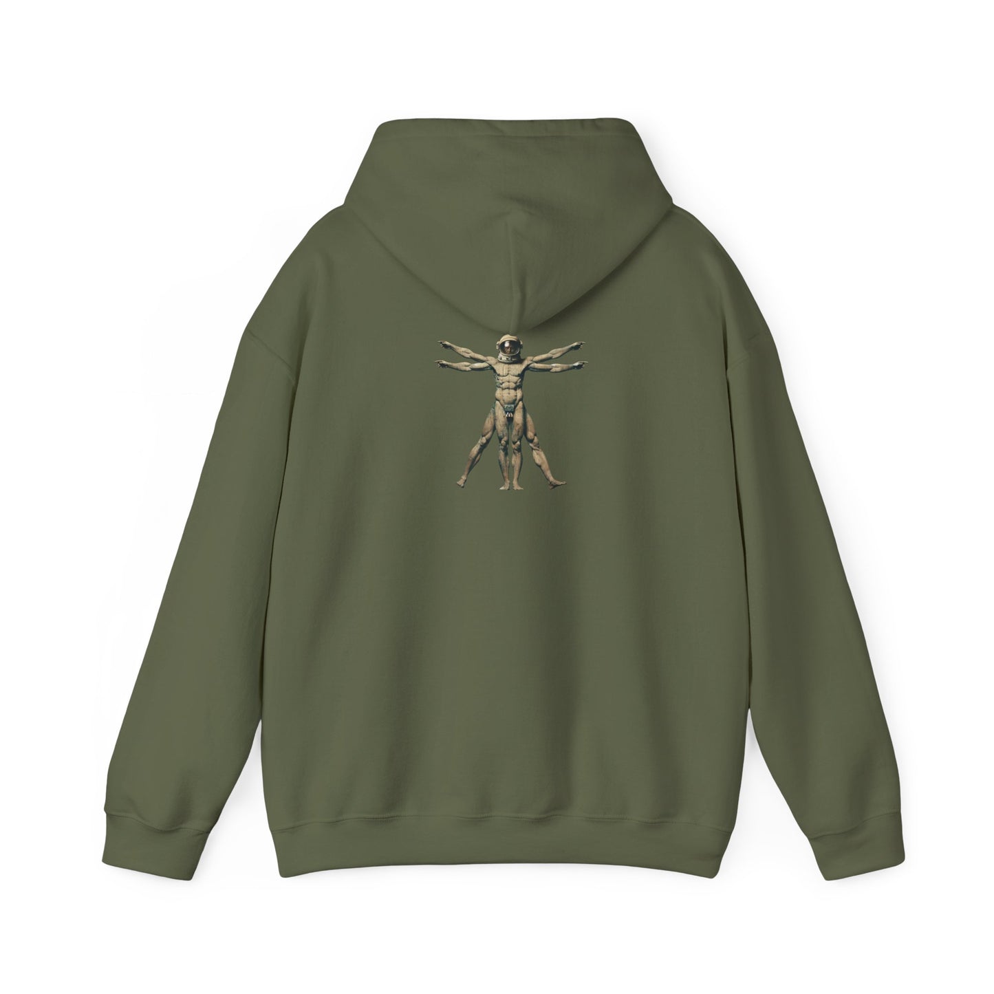 Psychonaut Staple, Vitruvian Hoody,Unisex Heavy Blend™ Hooded Sweatshirt - Psychonaut Swag
