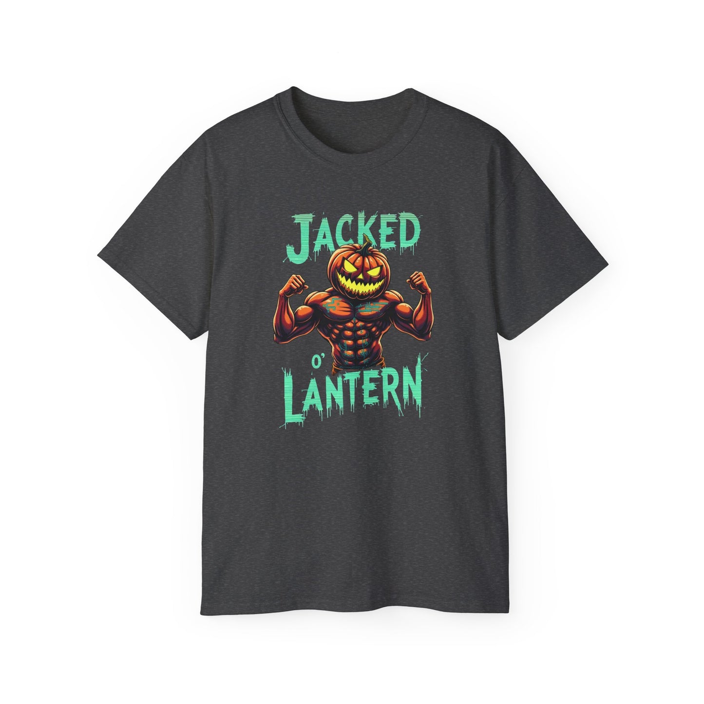 Jacked Lantern Tee | Fun Halloween T-Shirt, Pumpkin Costume Tee, Men's Halloween Shirt, Unisex Graphic Tee, Autumn Apparel