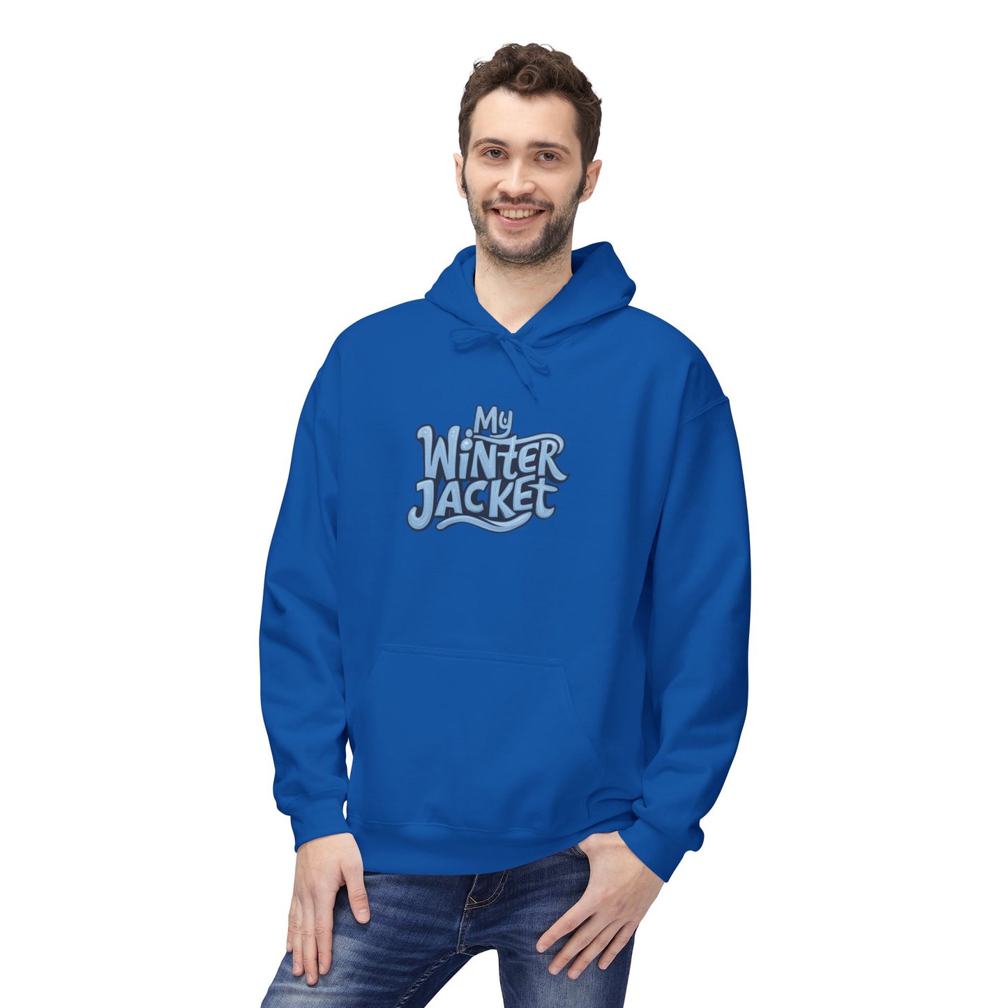 My Winter Jacket, Unisex Midweight Softstyle Fleece Hoodie - Psychonaut Swag