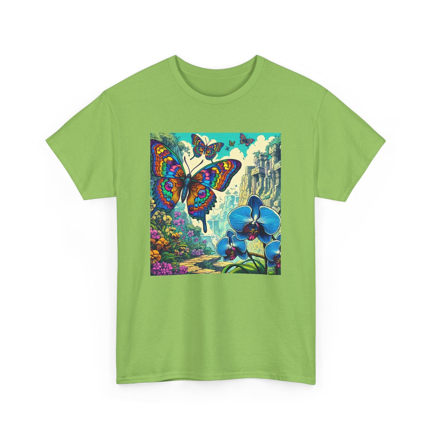 Butterfly Orchid, Unisex Heavy Cotton Tee - Psychonaut Swag