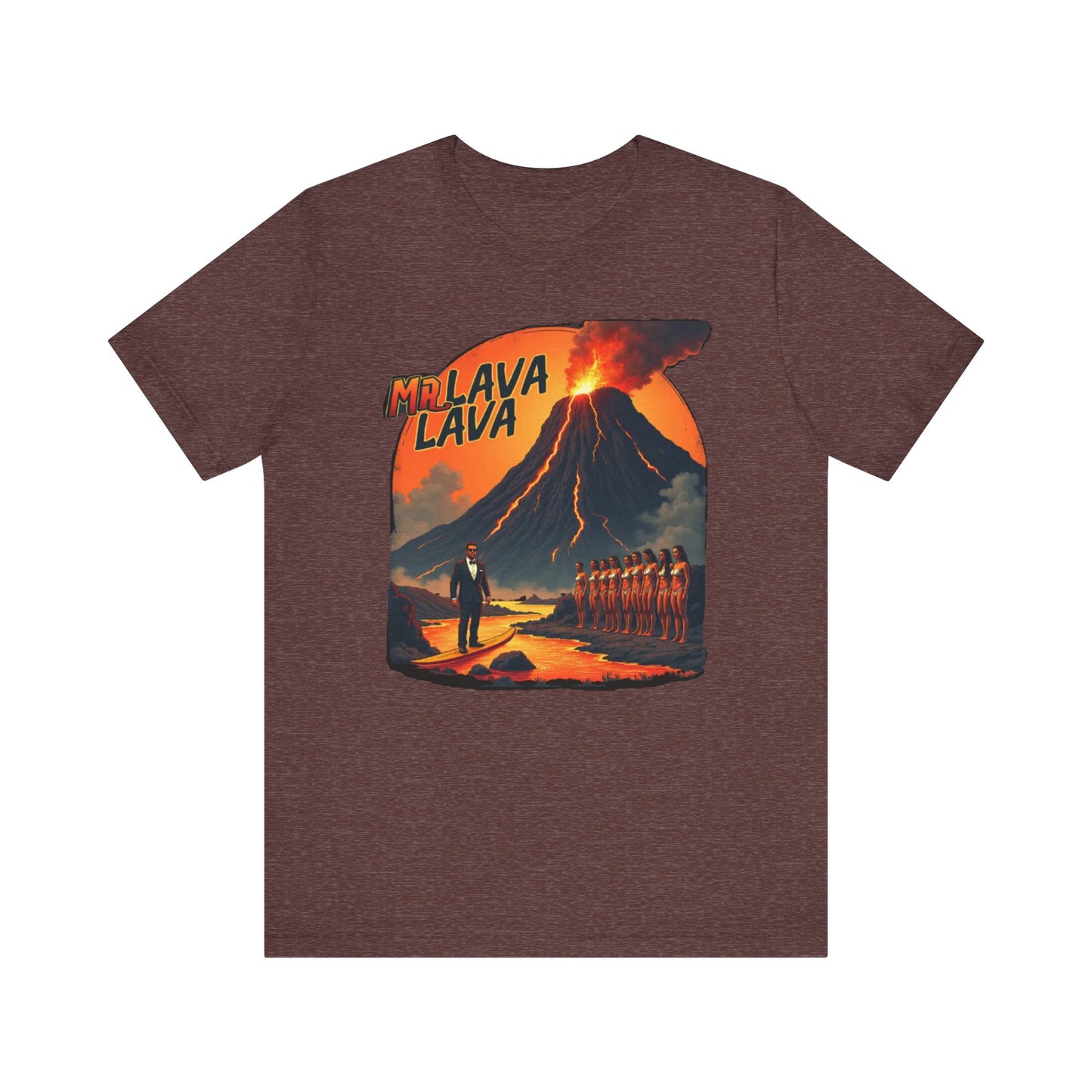 Mr. Lava Lava Tee, Unisex Graphic Shirt, Cool Retro T-Shirt, Perfect for Summer, Volcano Art, Gift for Geology Lovers - Psychonaut Swag